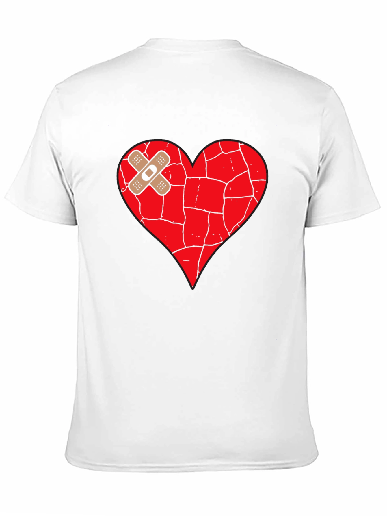 Mended Heart Graphic Tee - Unisex Black T-Shirt