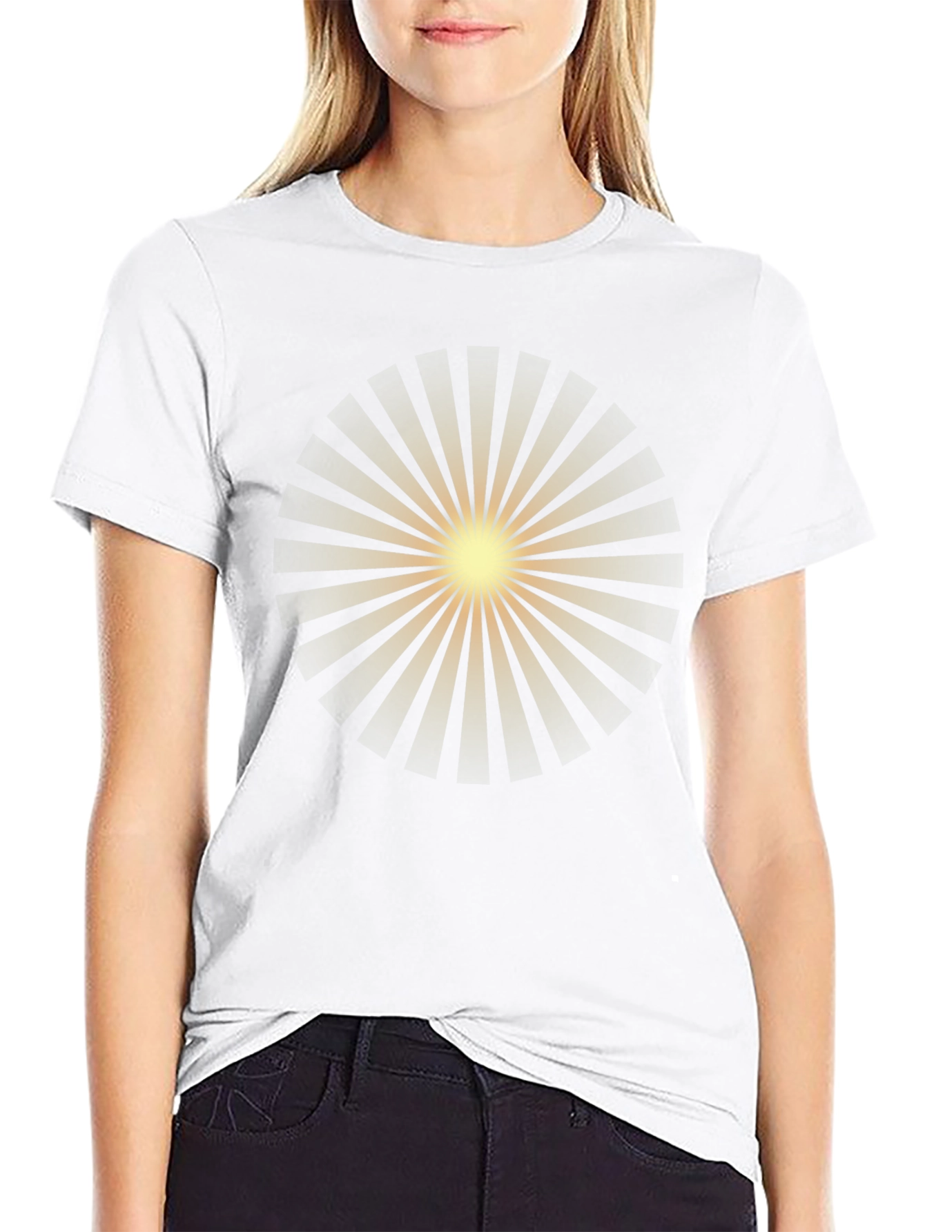 Radiant Burst Graphic Tee - Classic Black