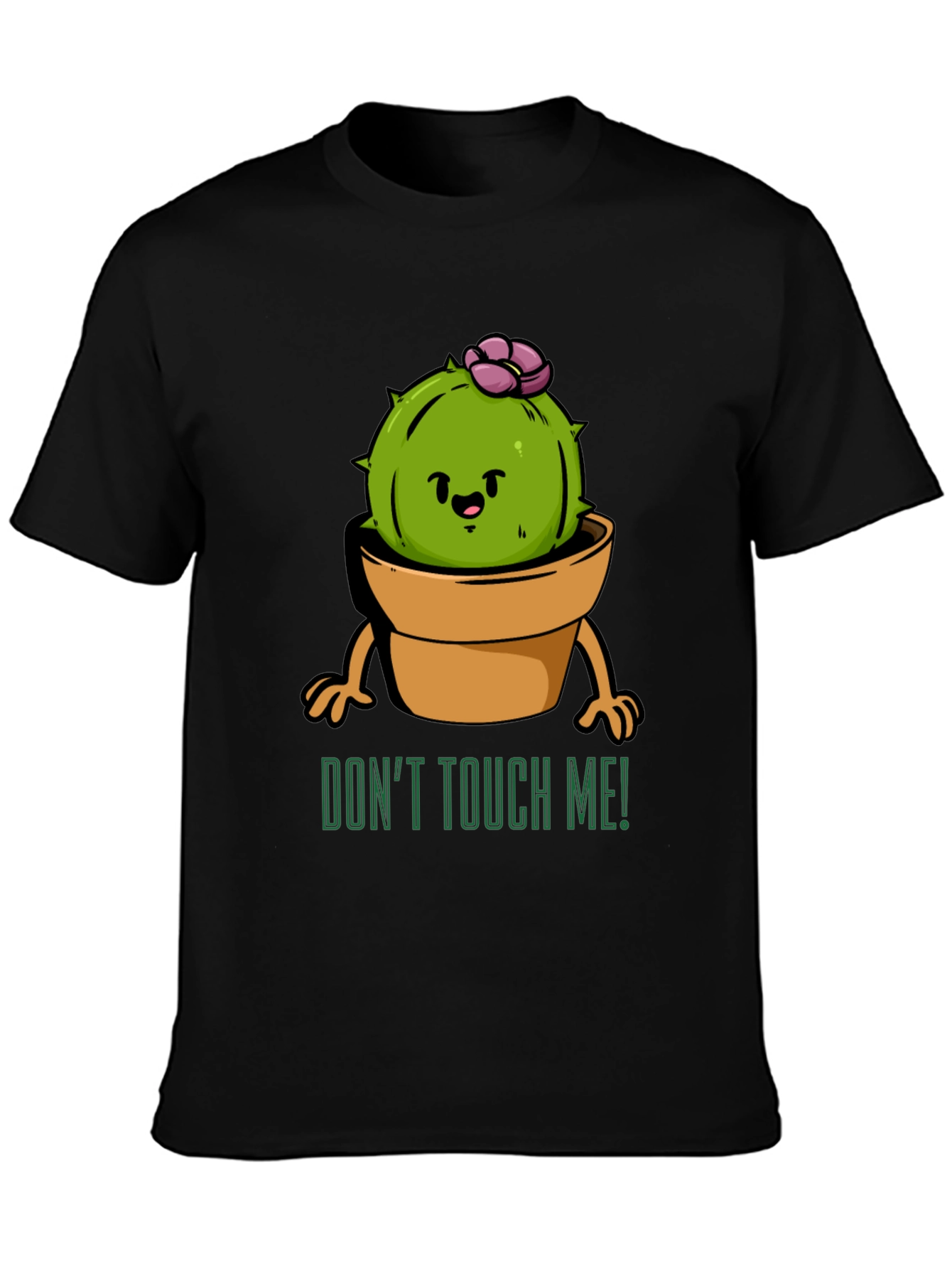 Cute Cactus Graphic Tee - Dont Touch Me!