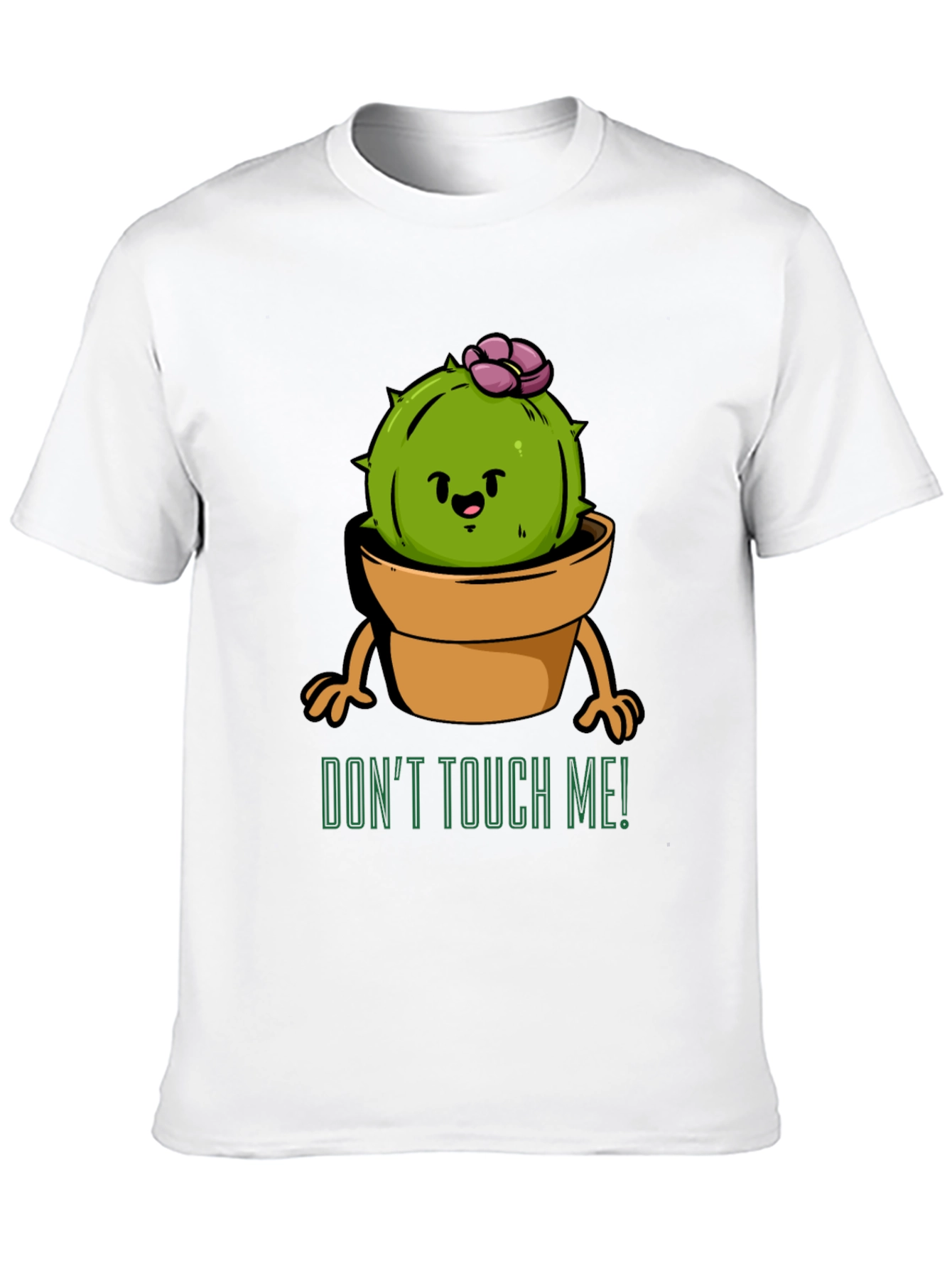 Cute Cactus Graphic Tee - Dont Touch Me!