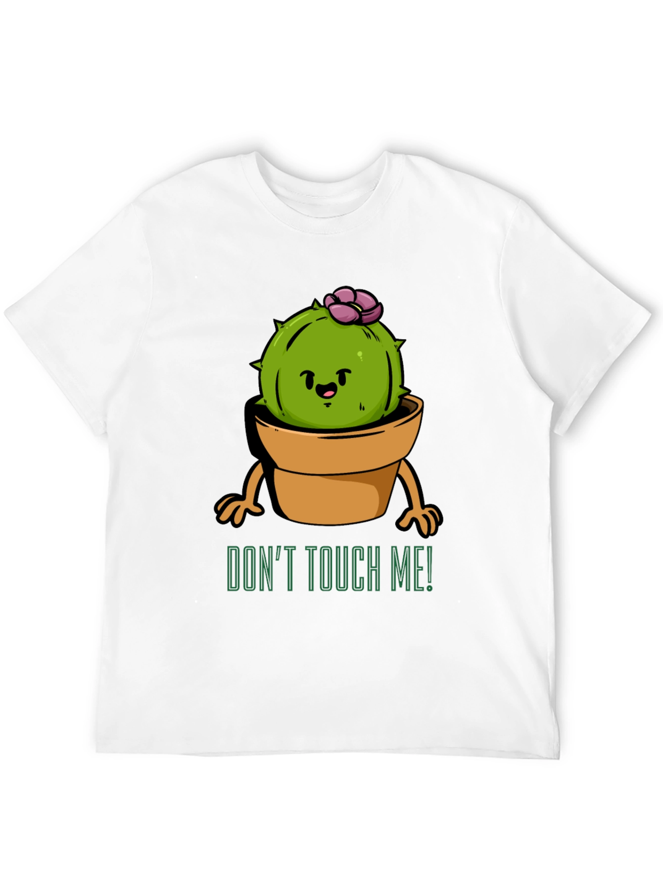 Cute Cactus Graphic Tee - Dont Touch Me!