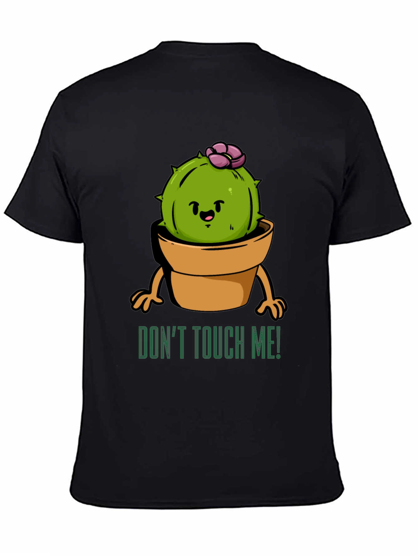 Cute Cactus Graphic Tee - Dont Touch Me!