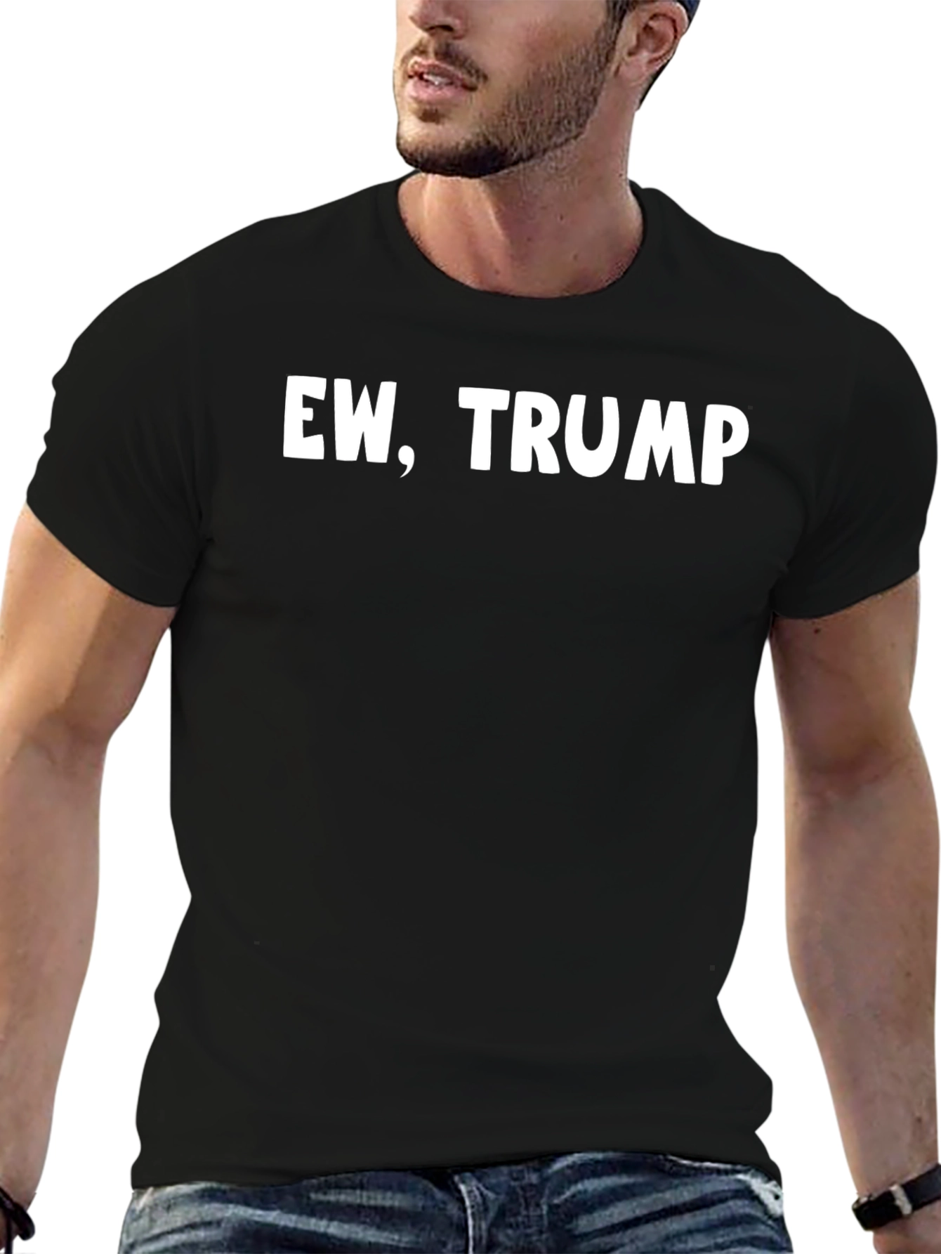 Ew Trump Black Crew Neck T-Shirt