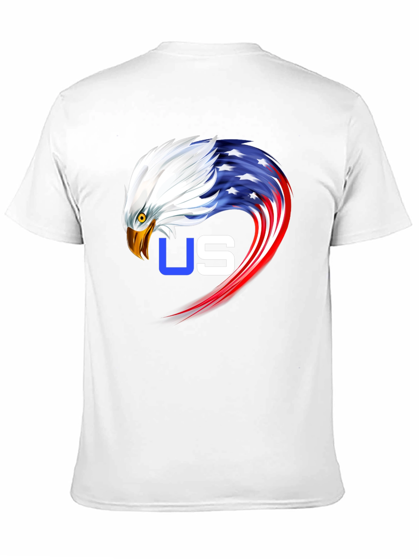 Patriotic Eagle Graphic Tee - USA Pride