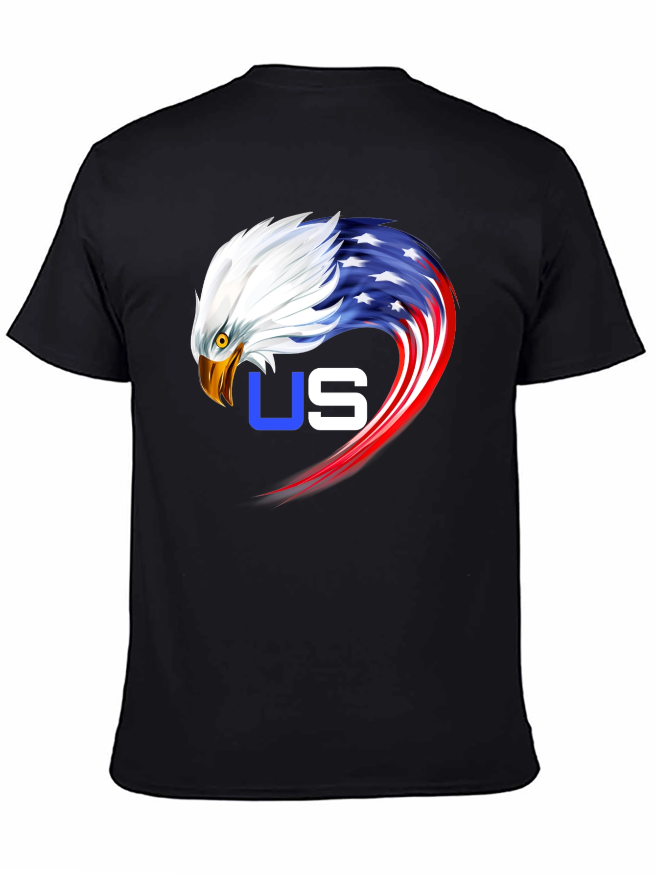Patriotic Eagle Graphic Tee - USA Pride