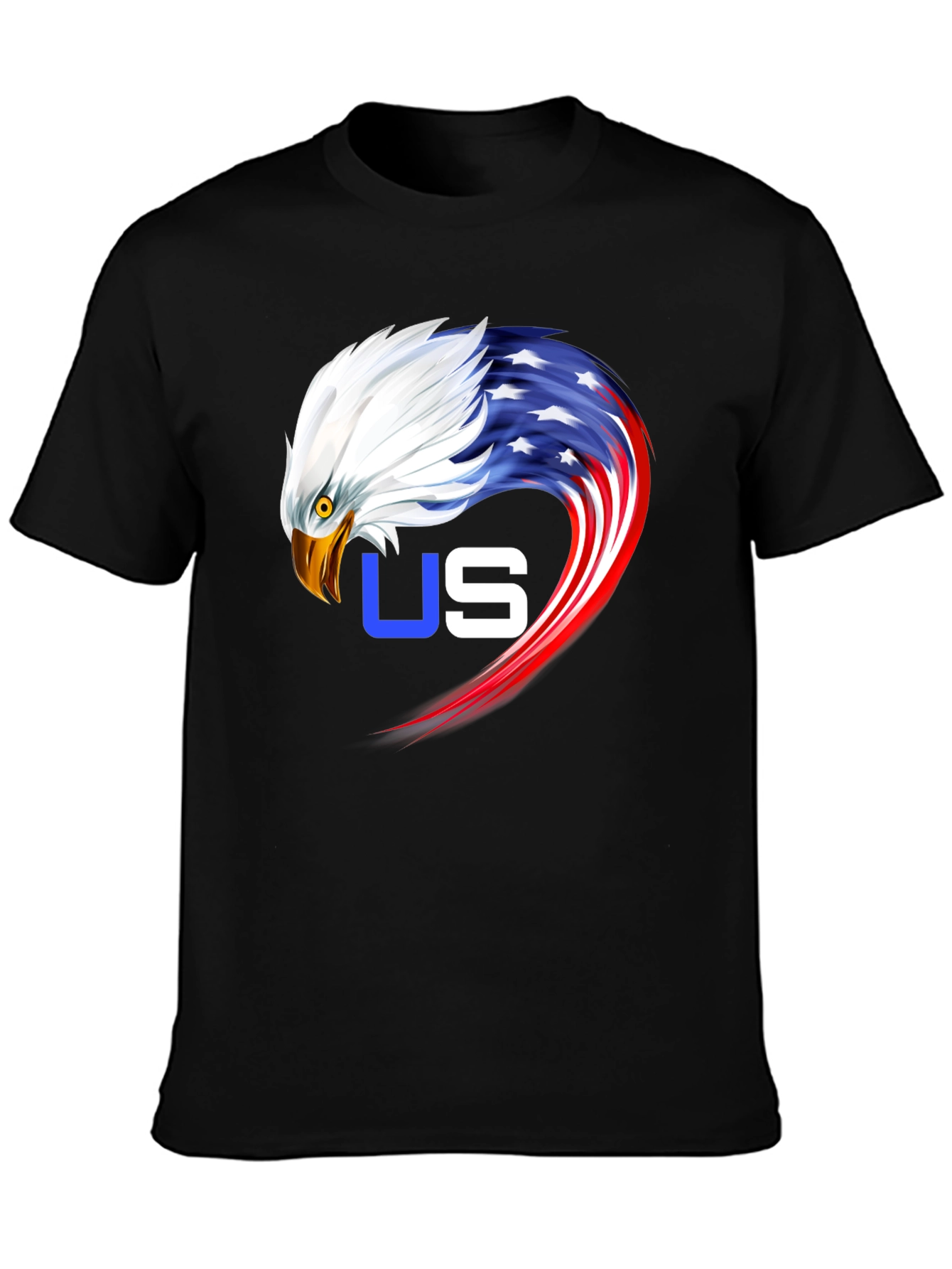 Patriotic Eagle Graphic Tee - USA Pride