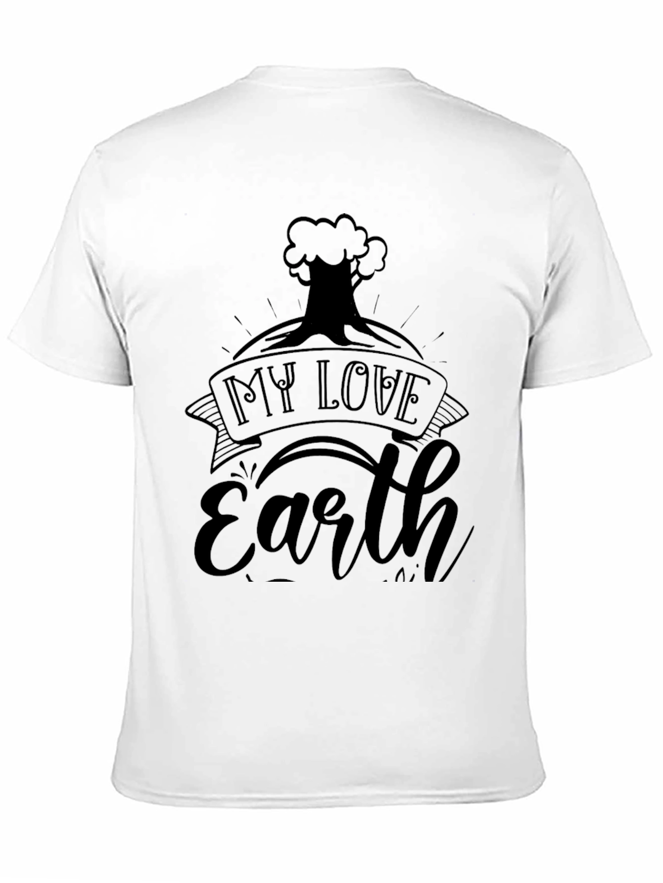 My Love Earth Black T-Shirt