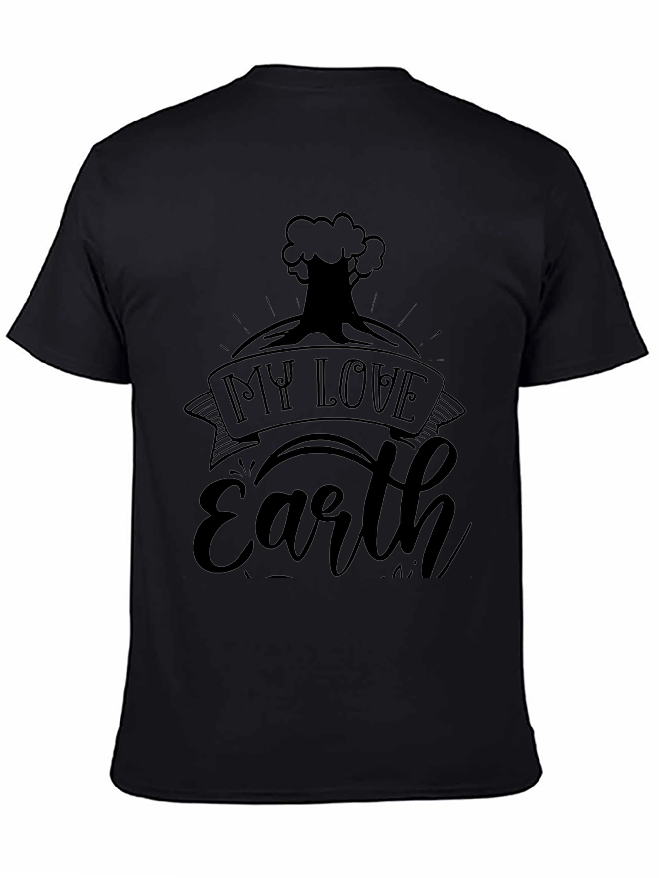 My Love Earth Black T-Shirt