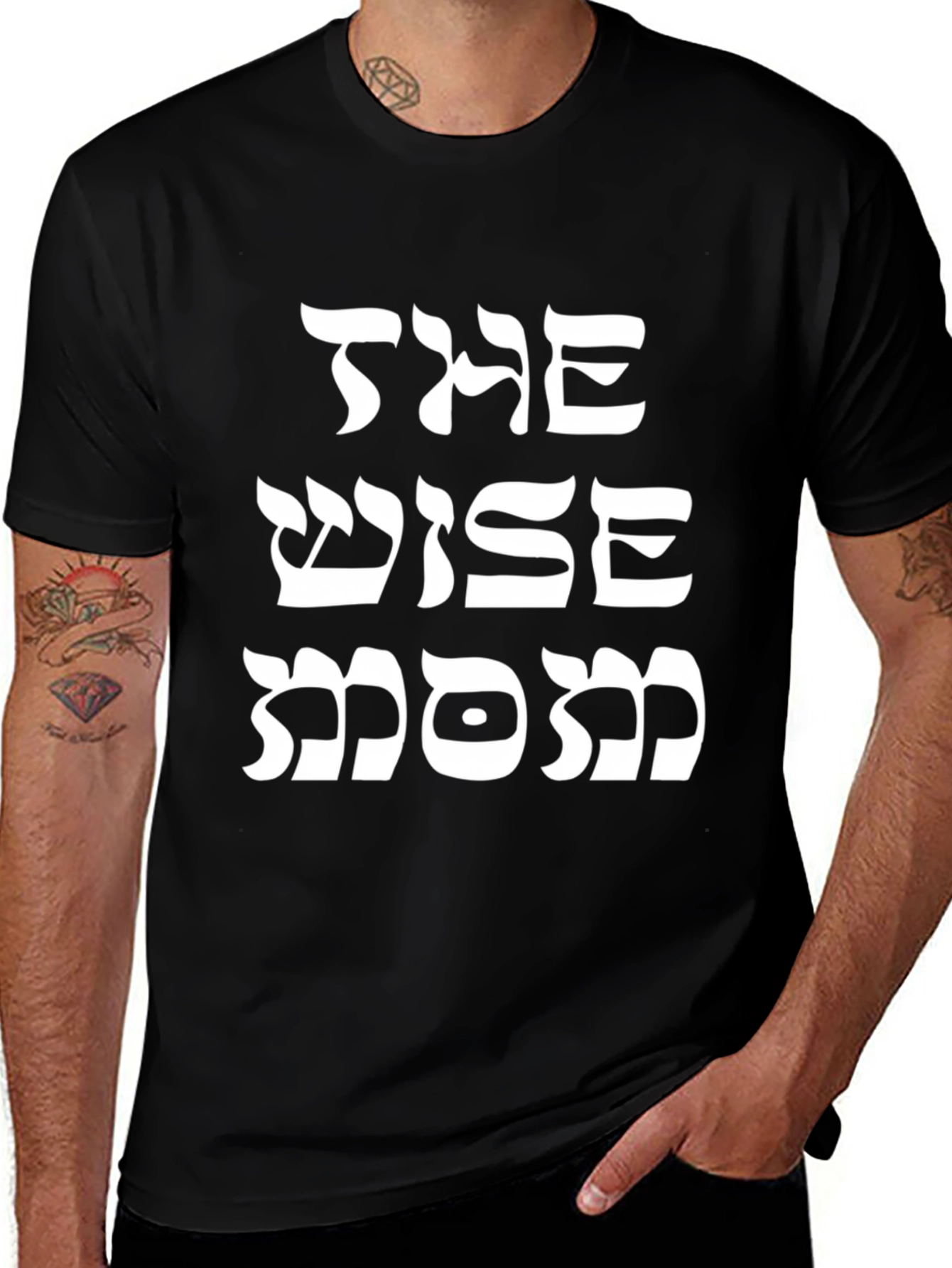 The Wise Mom T-Shirt - Black Graphic Tee