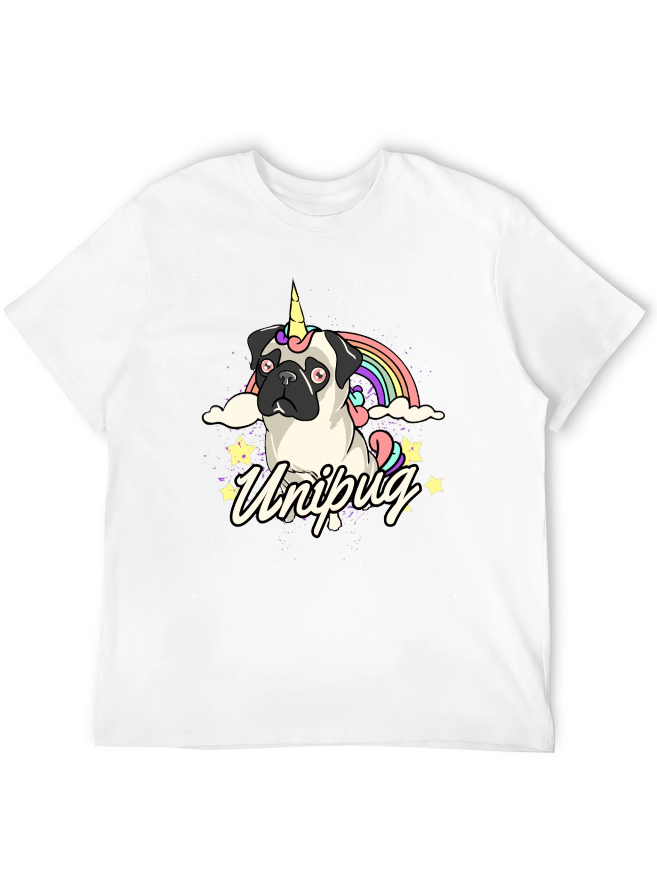 Unipug Graphic T-Shirt - Black Cotton Tee