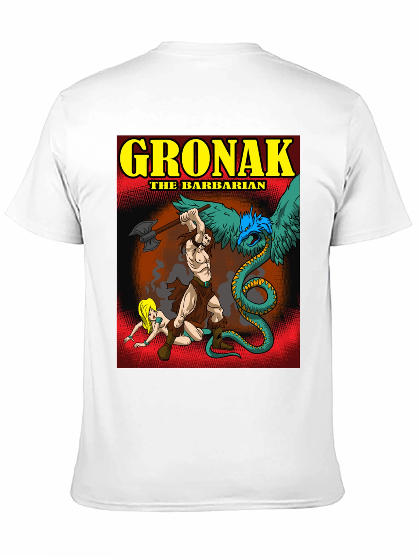Gronak the Barbarian Graphic Tee - Bold Black