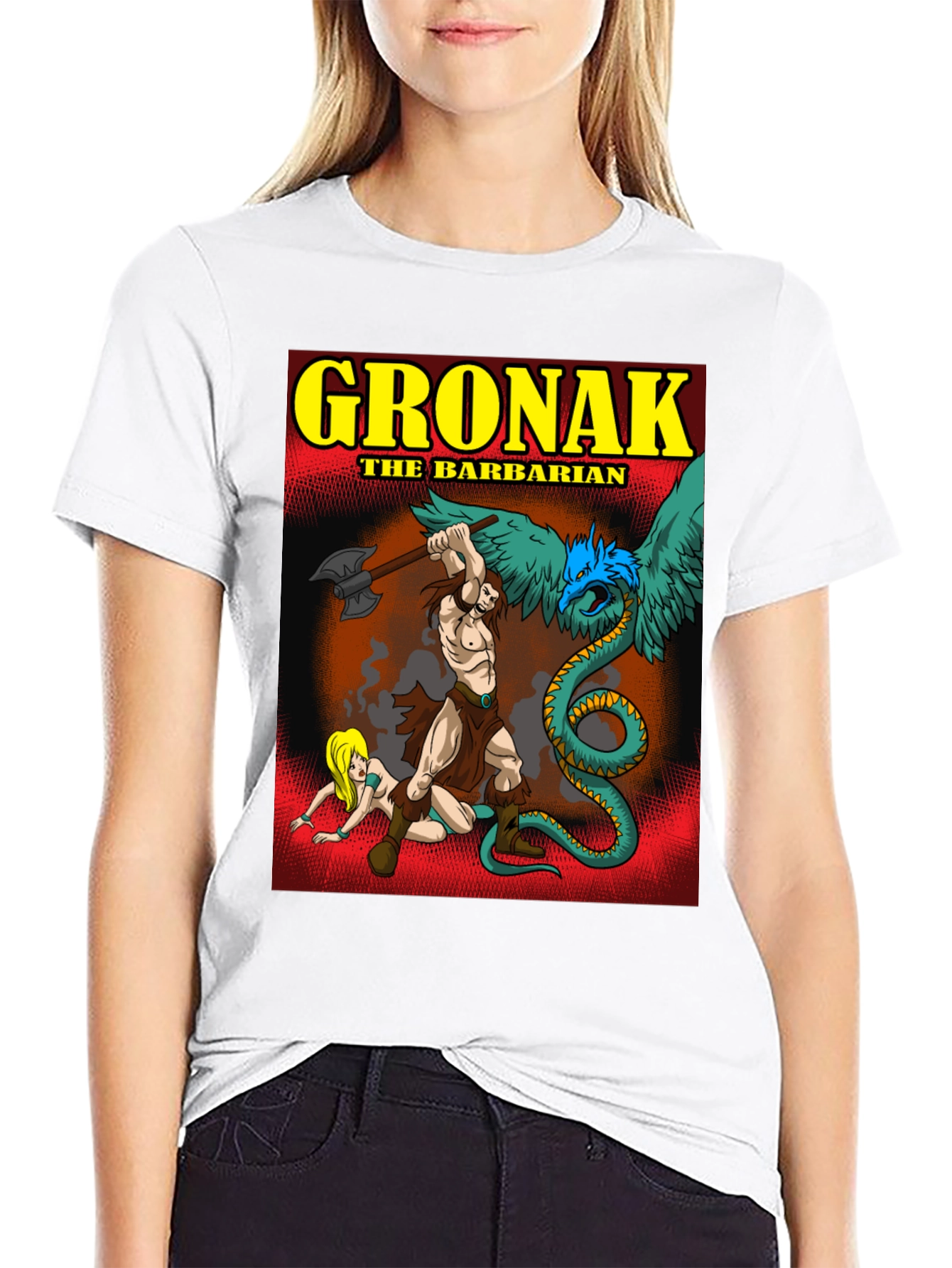 Gronak the Barbarian Graphic Tee - Bold Black
