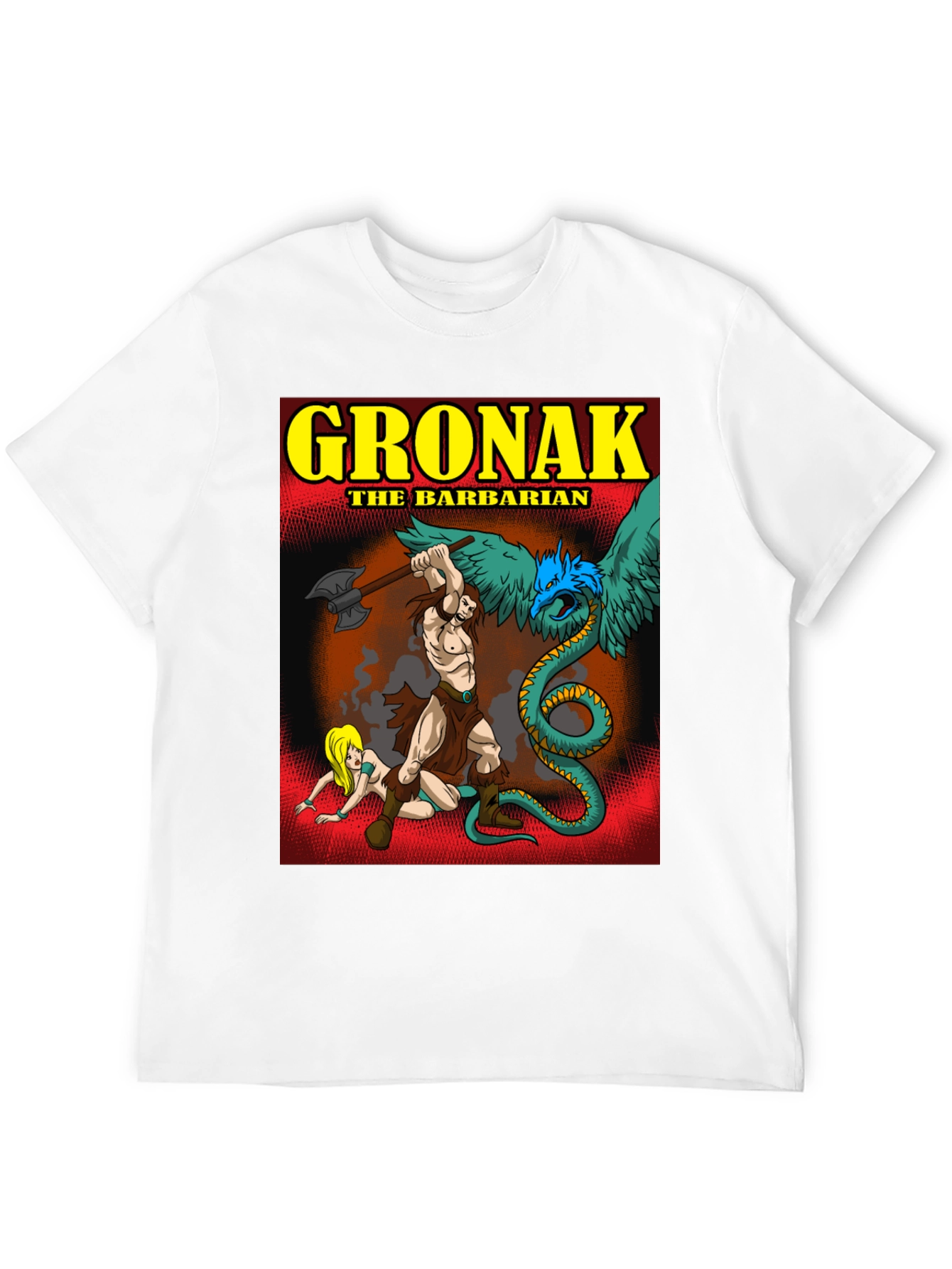 Gronak the Barbarian Graphic Tee - Bold Black