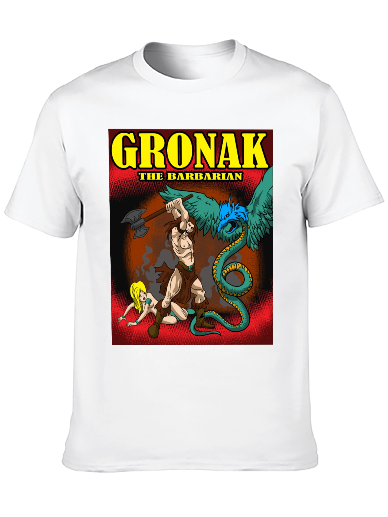Gronak the Barbarian Graphic Tee - Bold Black