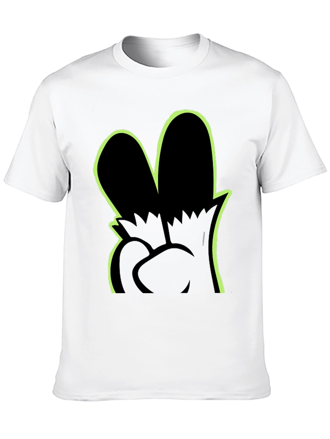 Peace Out Graphic Tee - Black Cotton Comfort