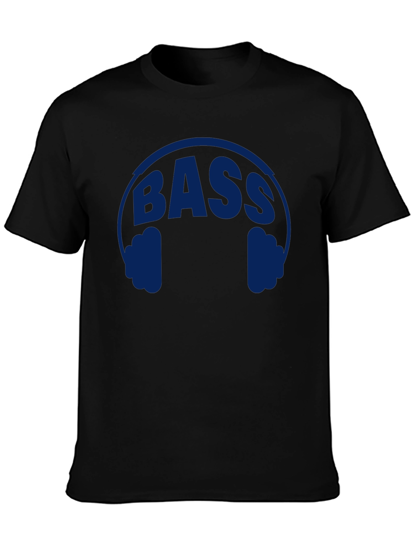 Bass Headphones Graphic T-Shirt - Black