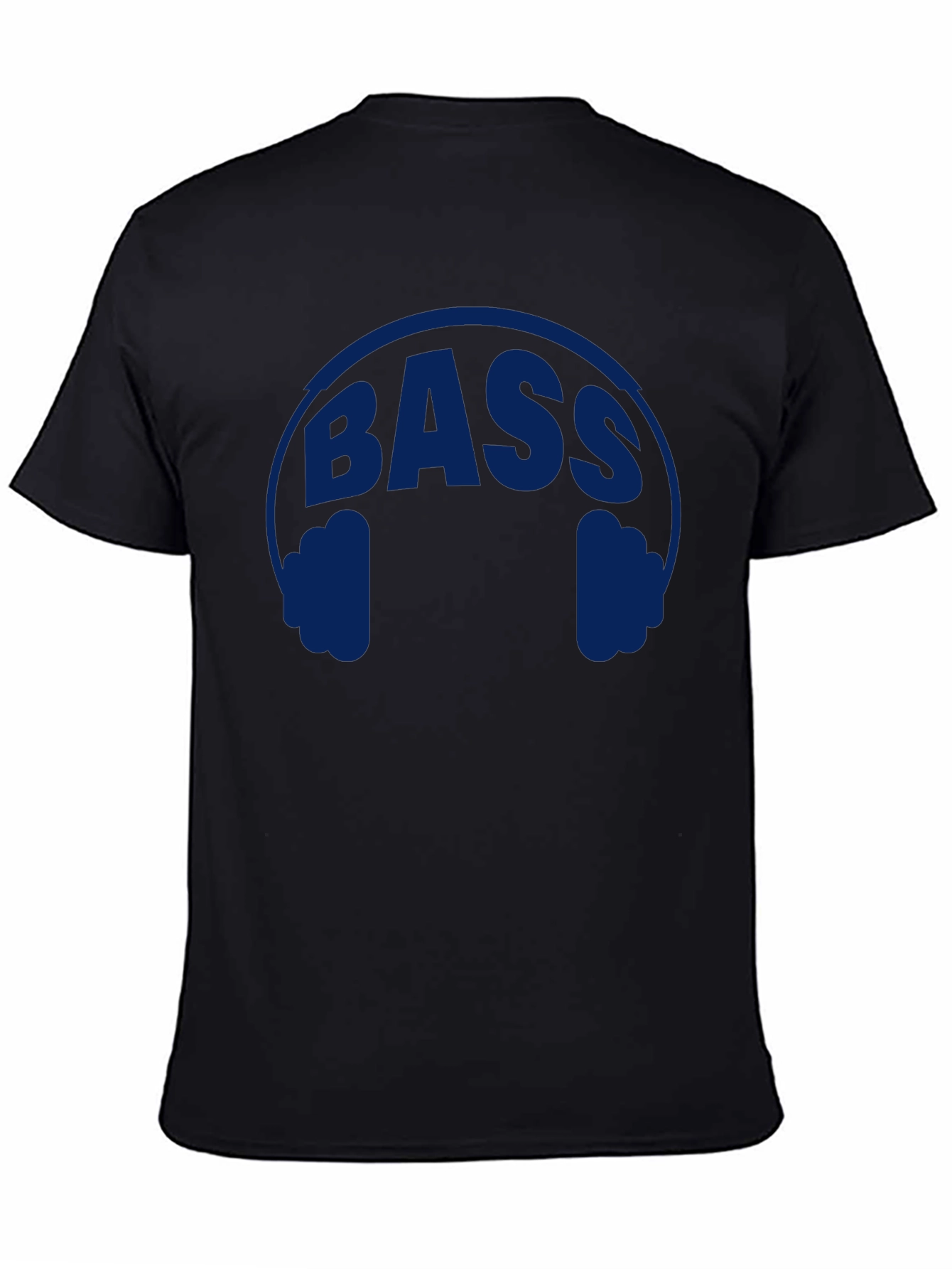 Bass Headphones Graphic T-Shirt - Black
