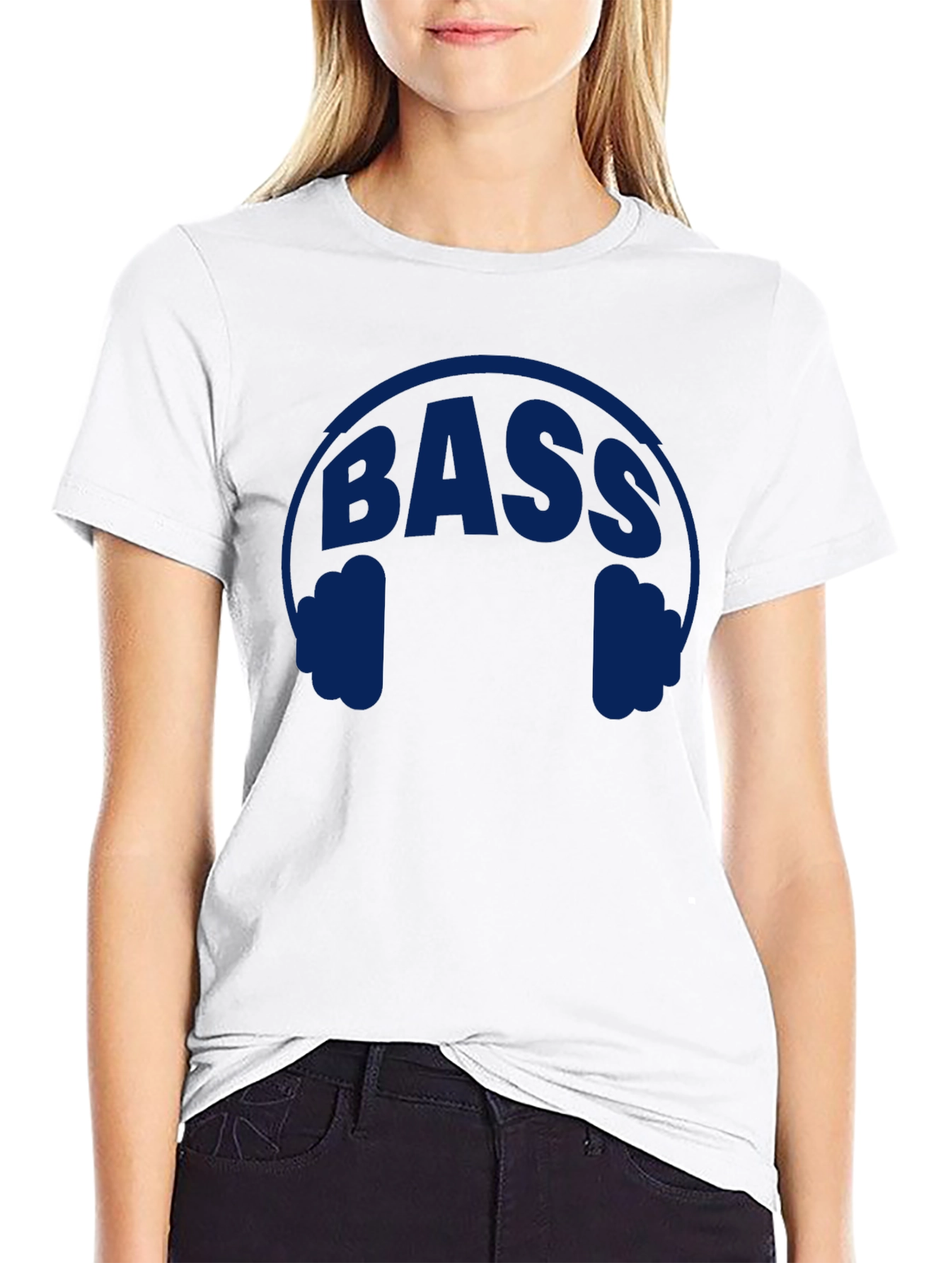 Bass Headphones Graphic T-Shirt - Black