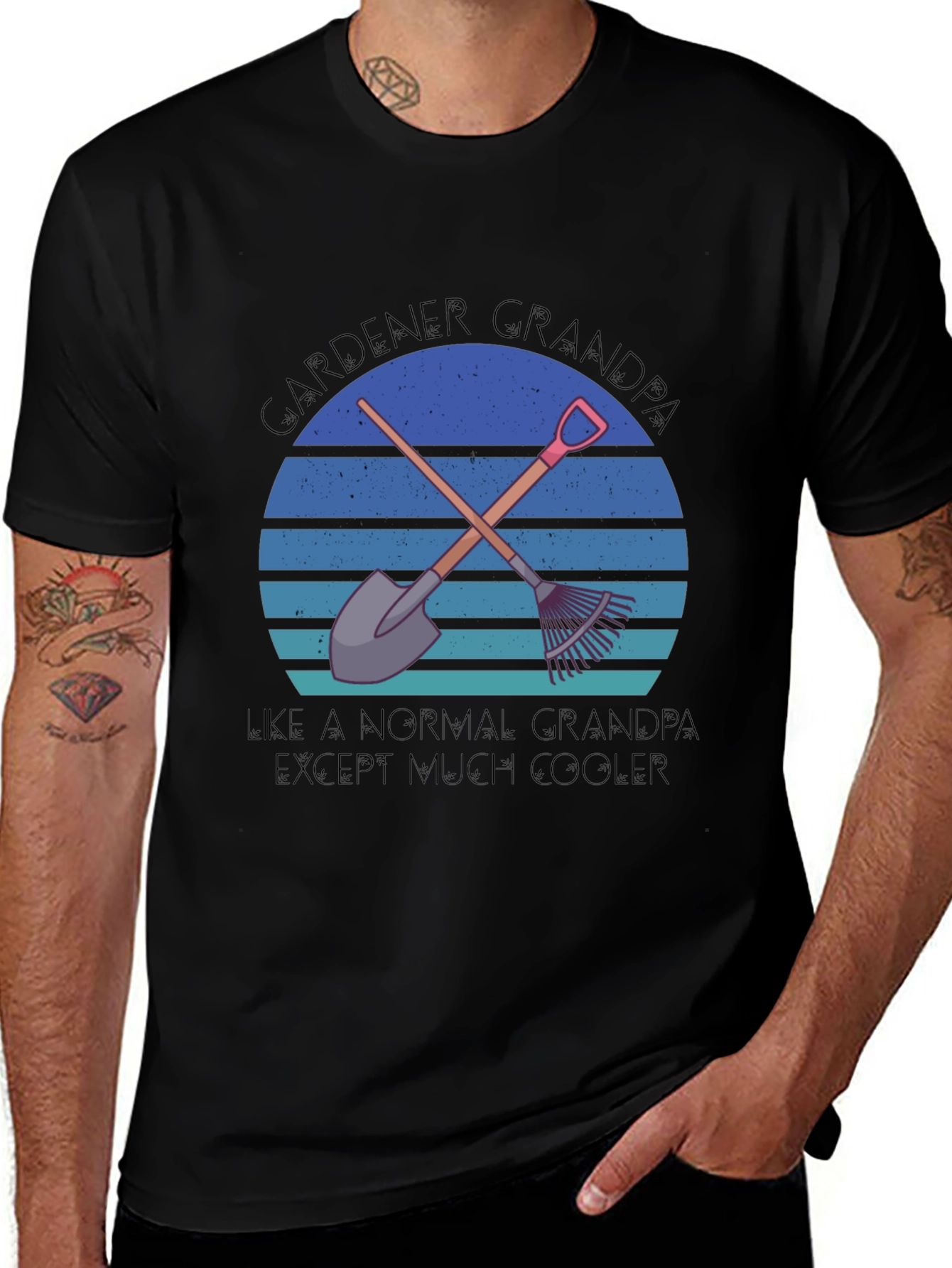 Gardener Grandpa T-Shirt - Cool Grandfather Tee