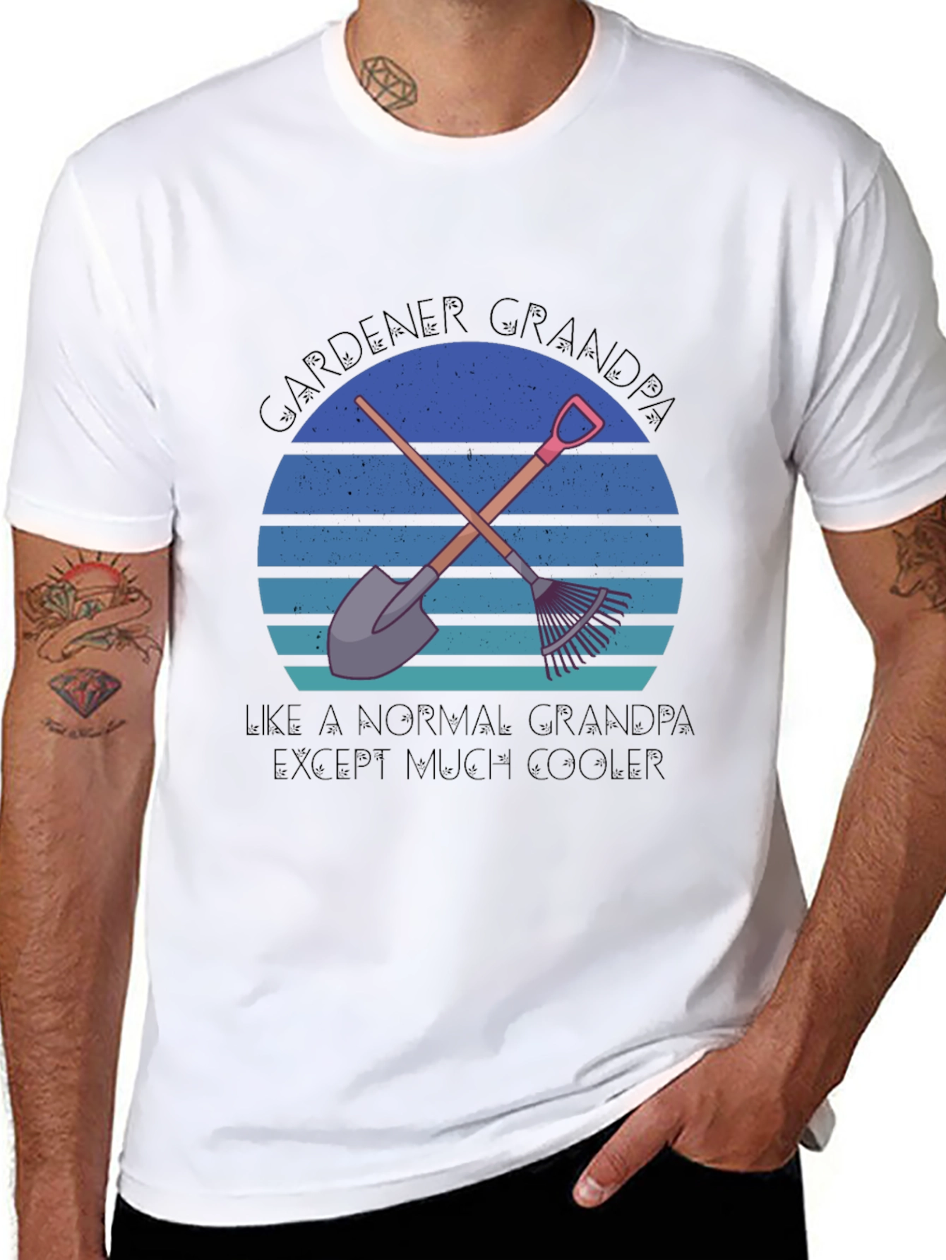 Gardener Grandpa T-Shirt - Cool Grandfather Tee
