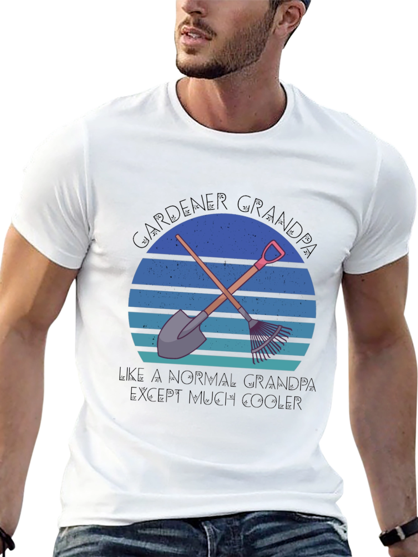 Gardener Grandpa T-Shirt - Cool Grandfather Tee