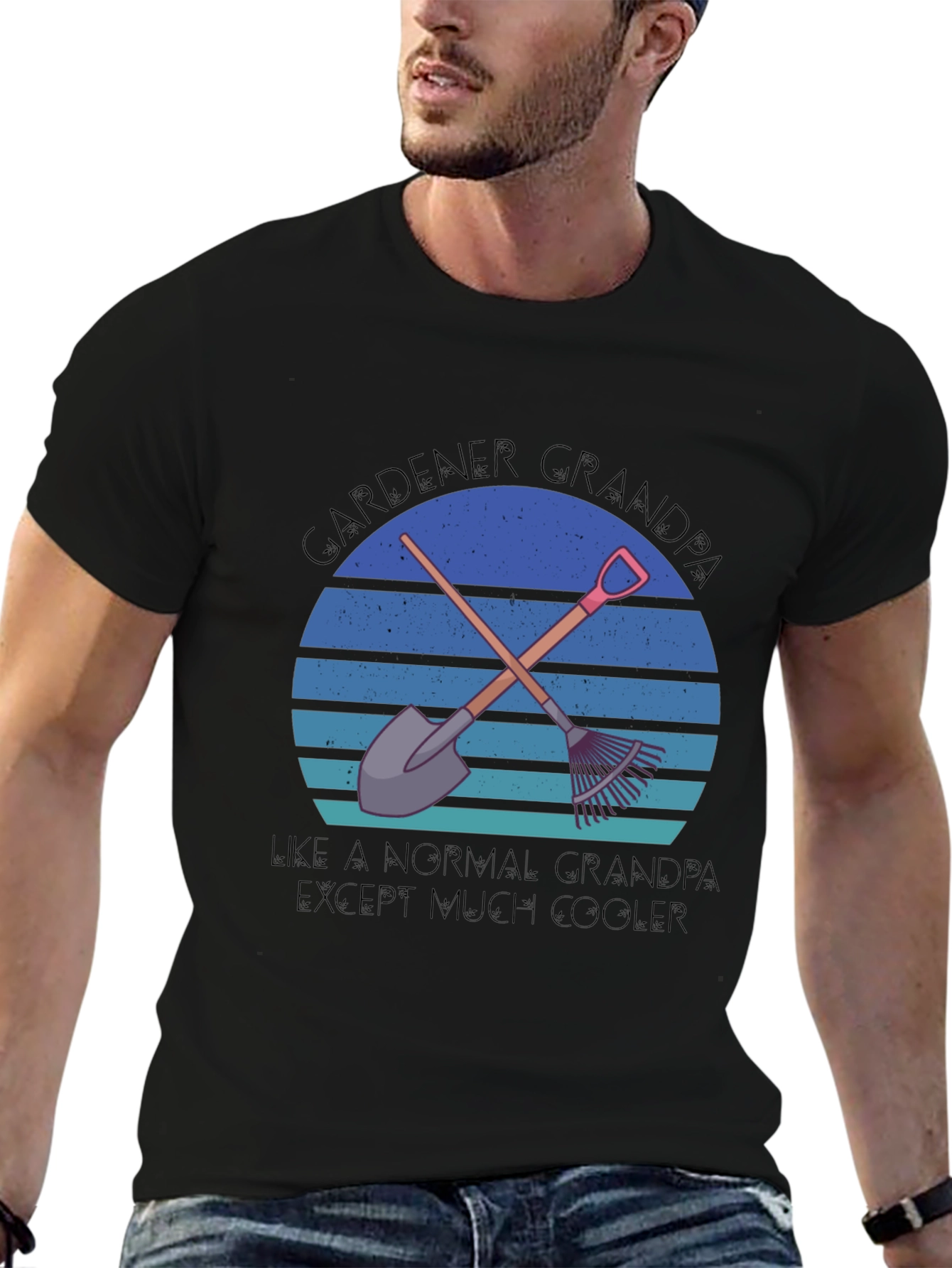 Gardener Grandpa T-Shirt - Cool Grandfather Tee