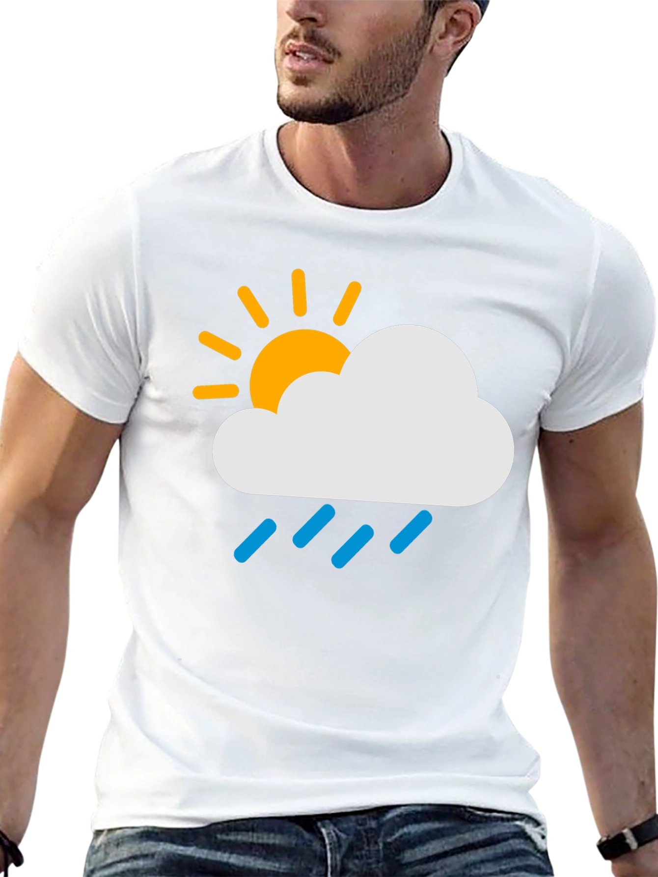 Rainy Day Graphic T-Shirt - Weather Design Tee