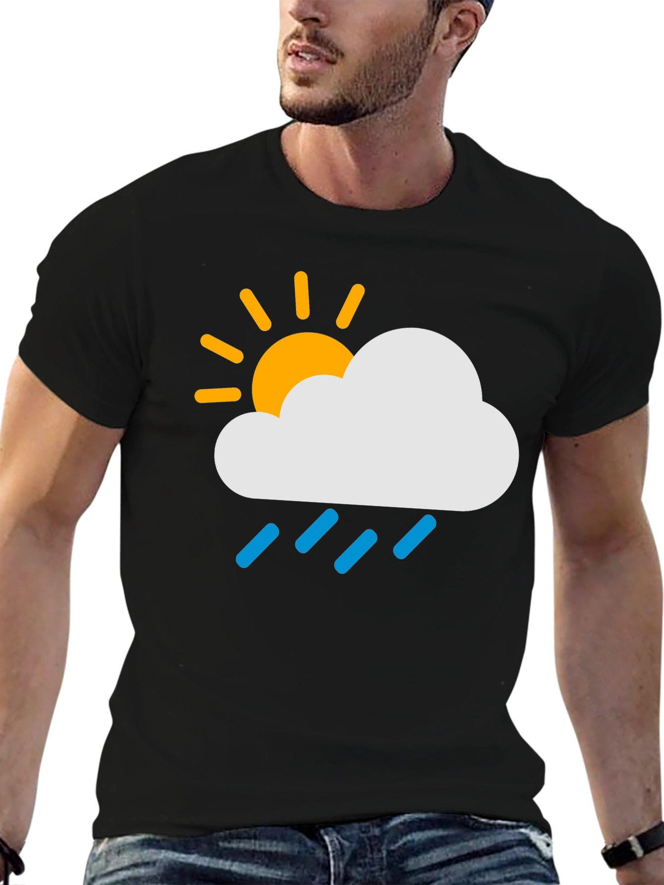 Rainy Day Graphic T-Shirt - Weather Design Tee