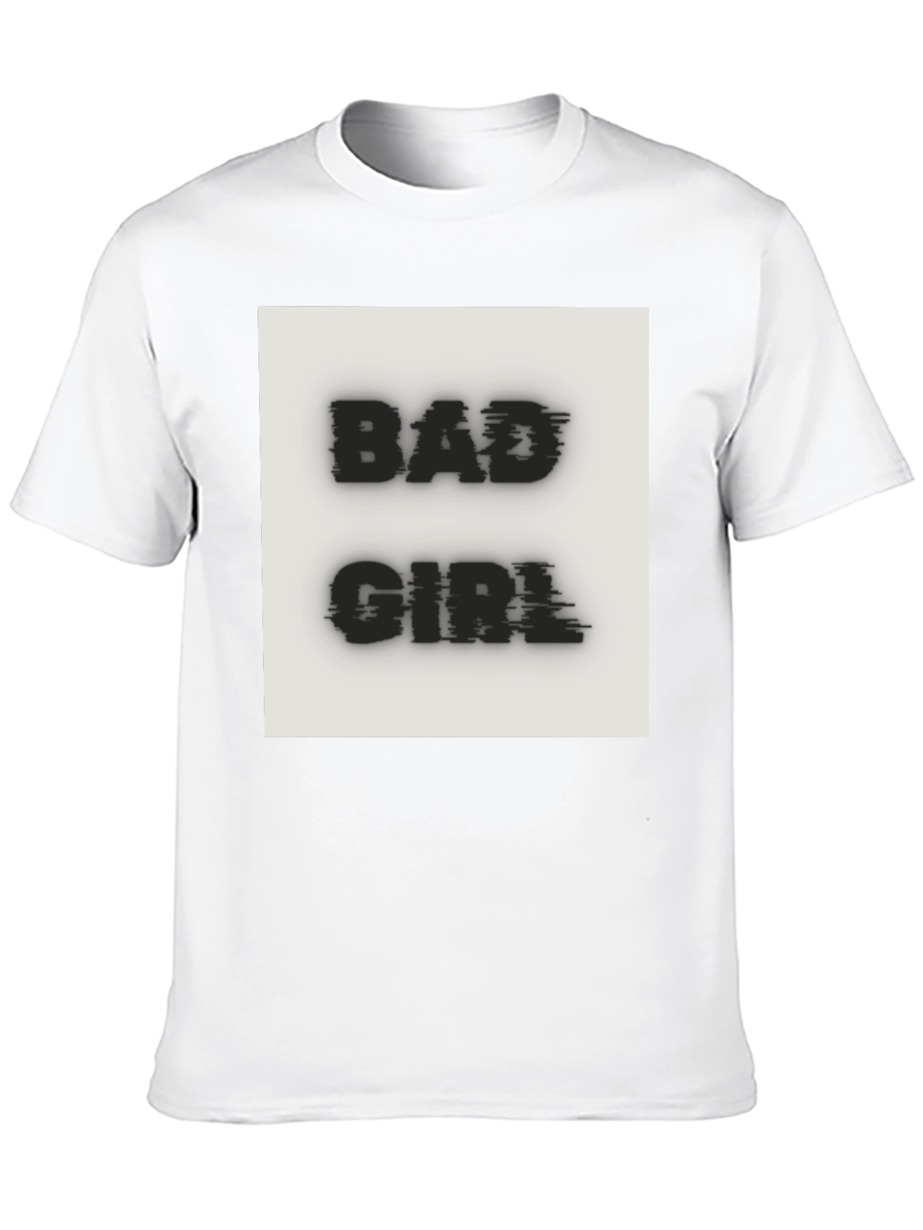 Bad Girl Graphic Tee - Black Cotton T-Shirt