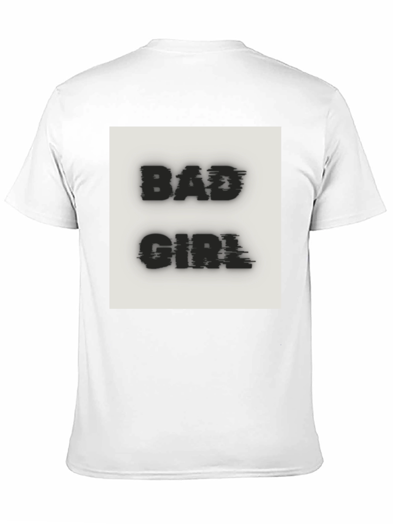 Bad Girl Graphic Tee - Black Cotton T-Shirt