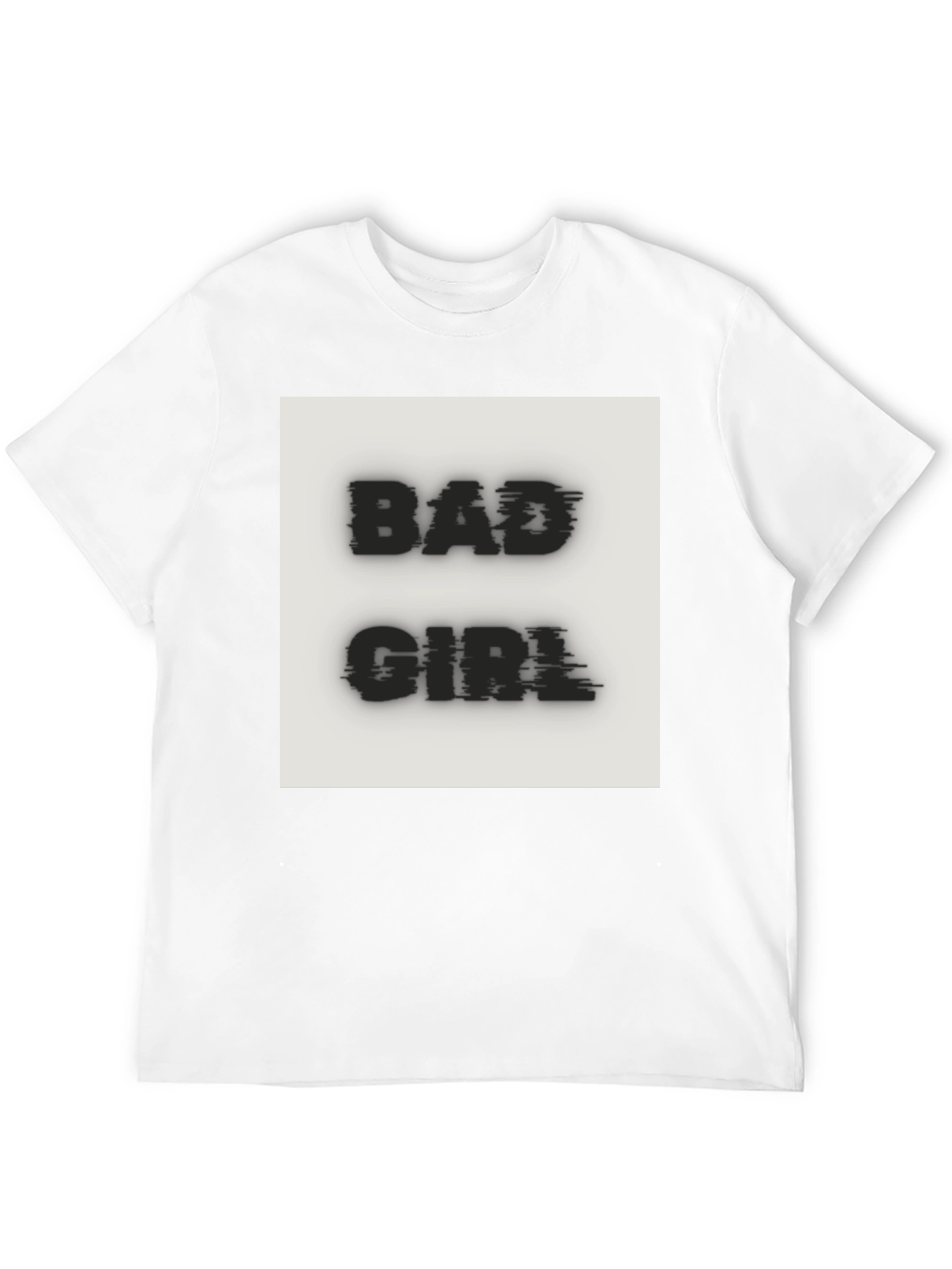 Bad Girl Graphic Tee - Black Cotton T-Shirt