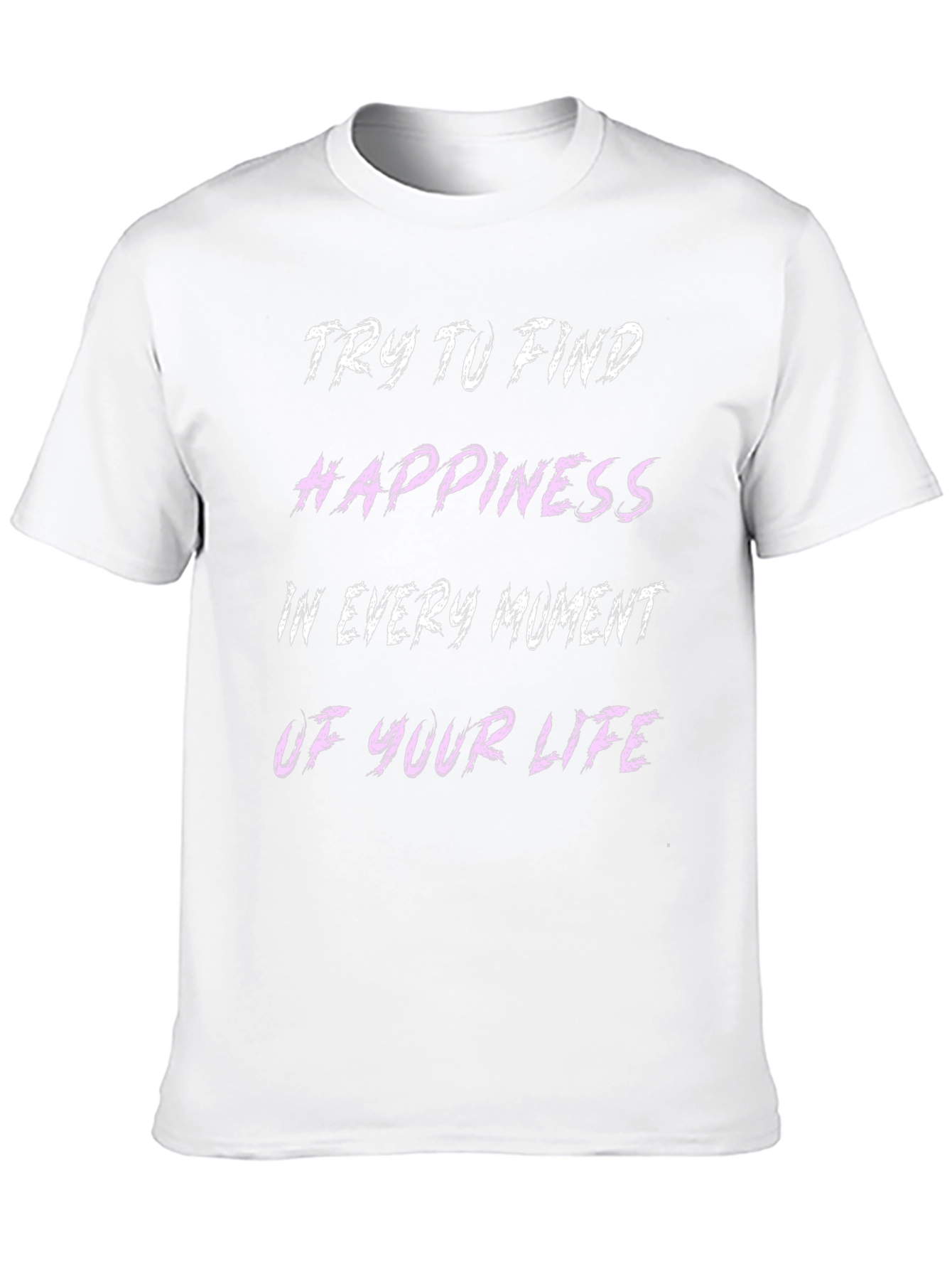 Happiness Message Graphic T-Shirt