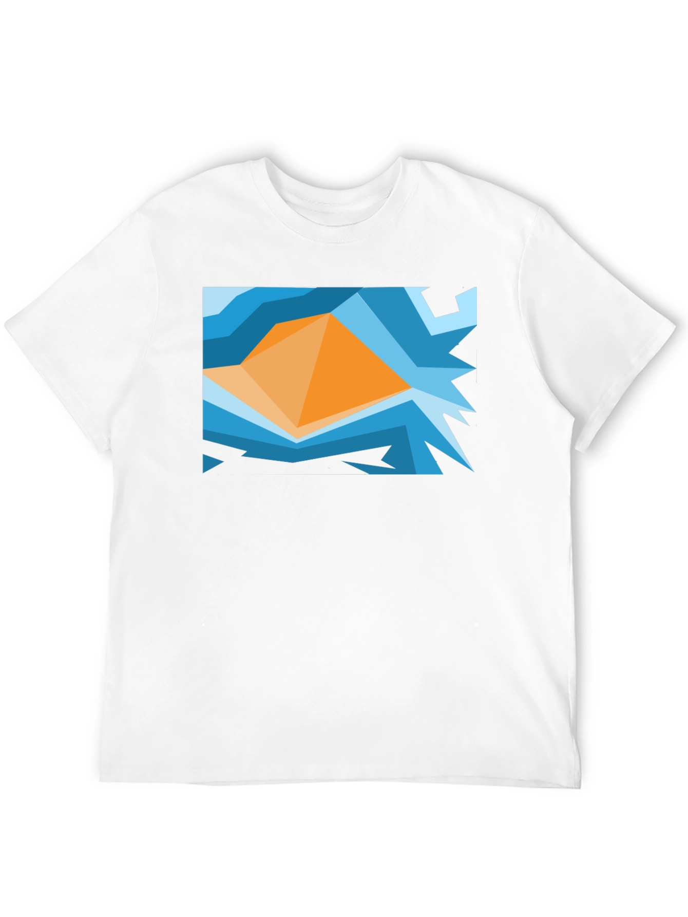 Abstract Geometric Graphic Tee - Modern Art Shirt