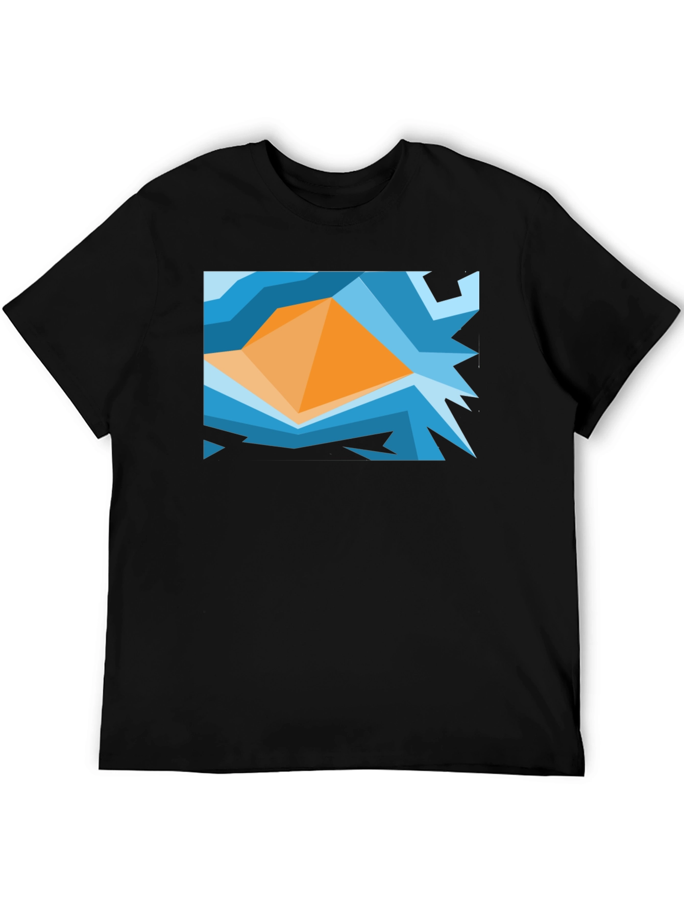 Abstract Geometric Graphic Tee - Modern Art Shirt