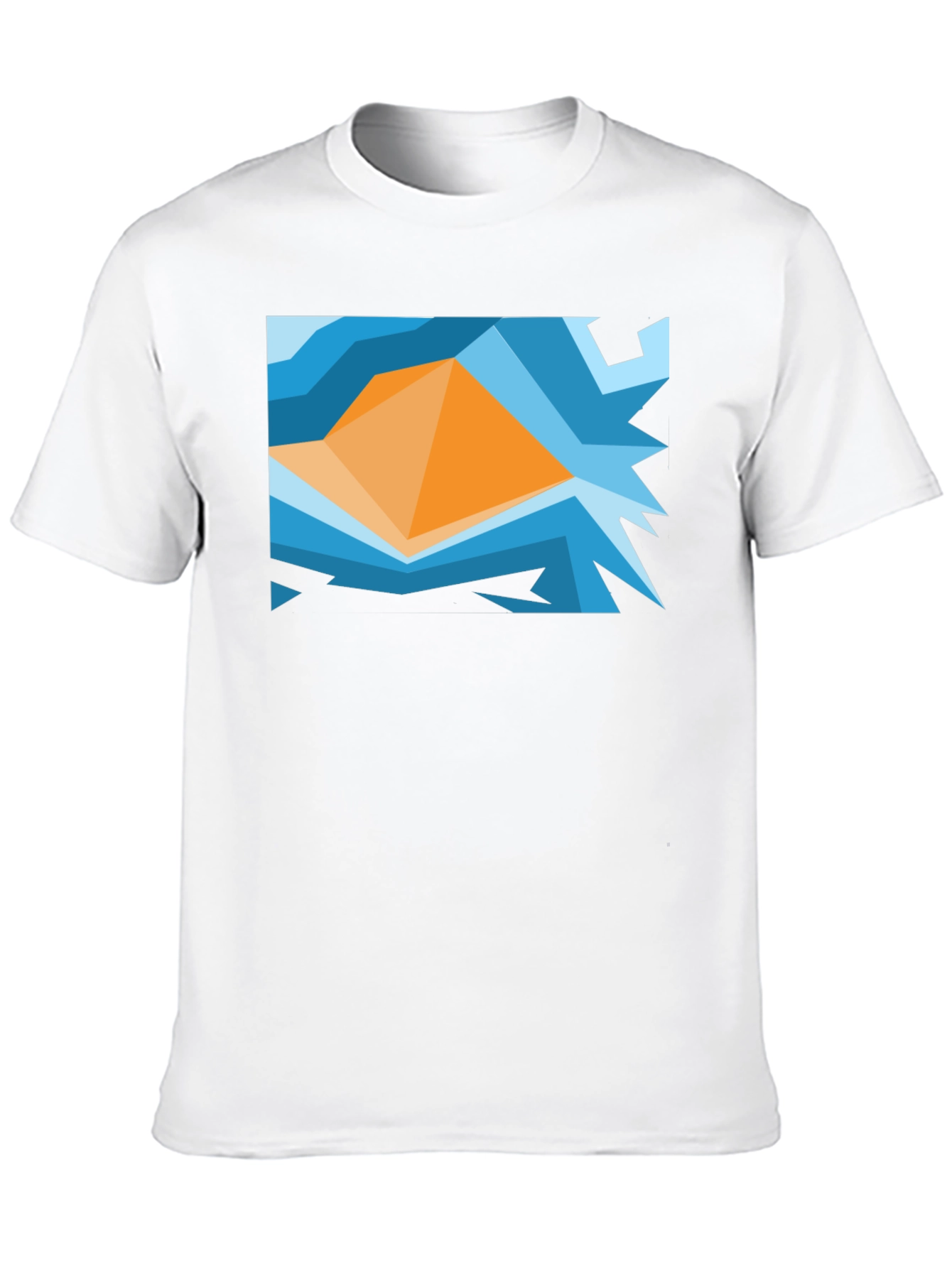Abstract Geometric Graphic Tee - Modern Art Shirt