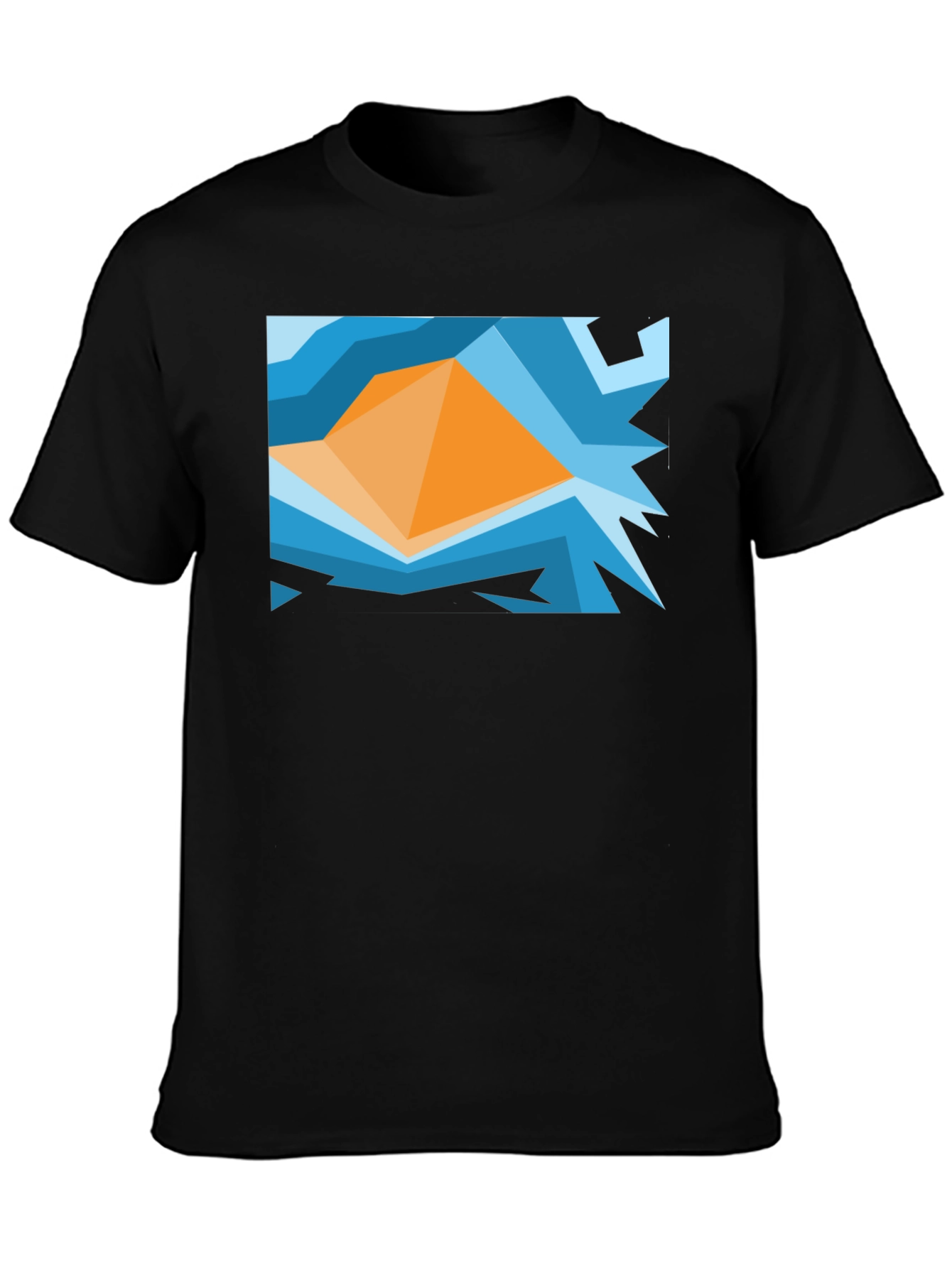 Abstract Geometric Graphic Tee - Modern Art Shirt