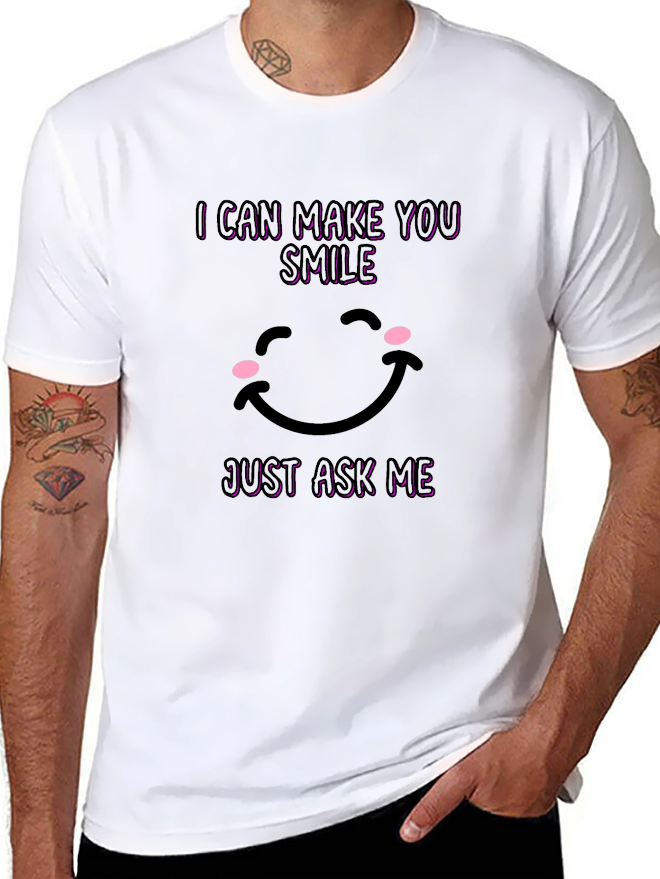 Smile Graphic Tee - I Can Make You Smile