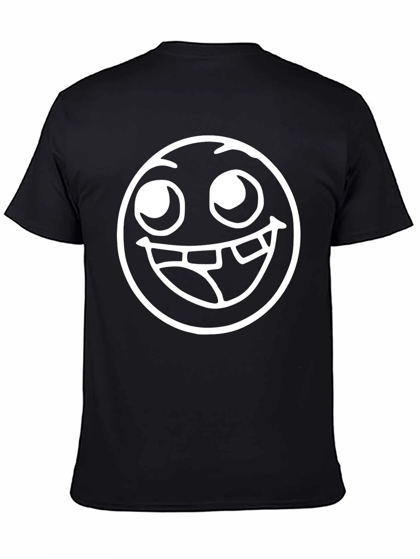 Funny Face Graphic Black T-Shirt