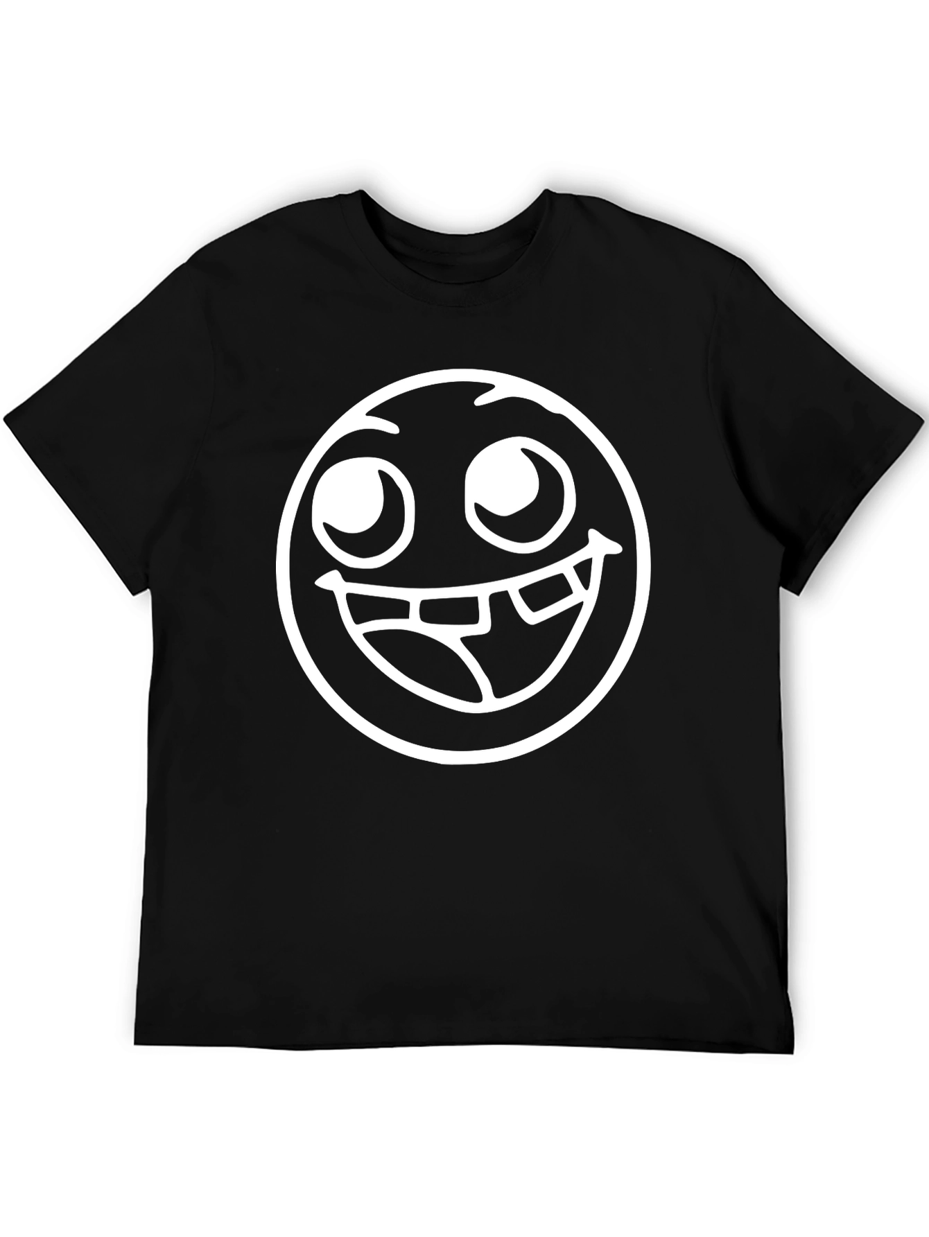 Funny Face Graphic Black T-Shirt