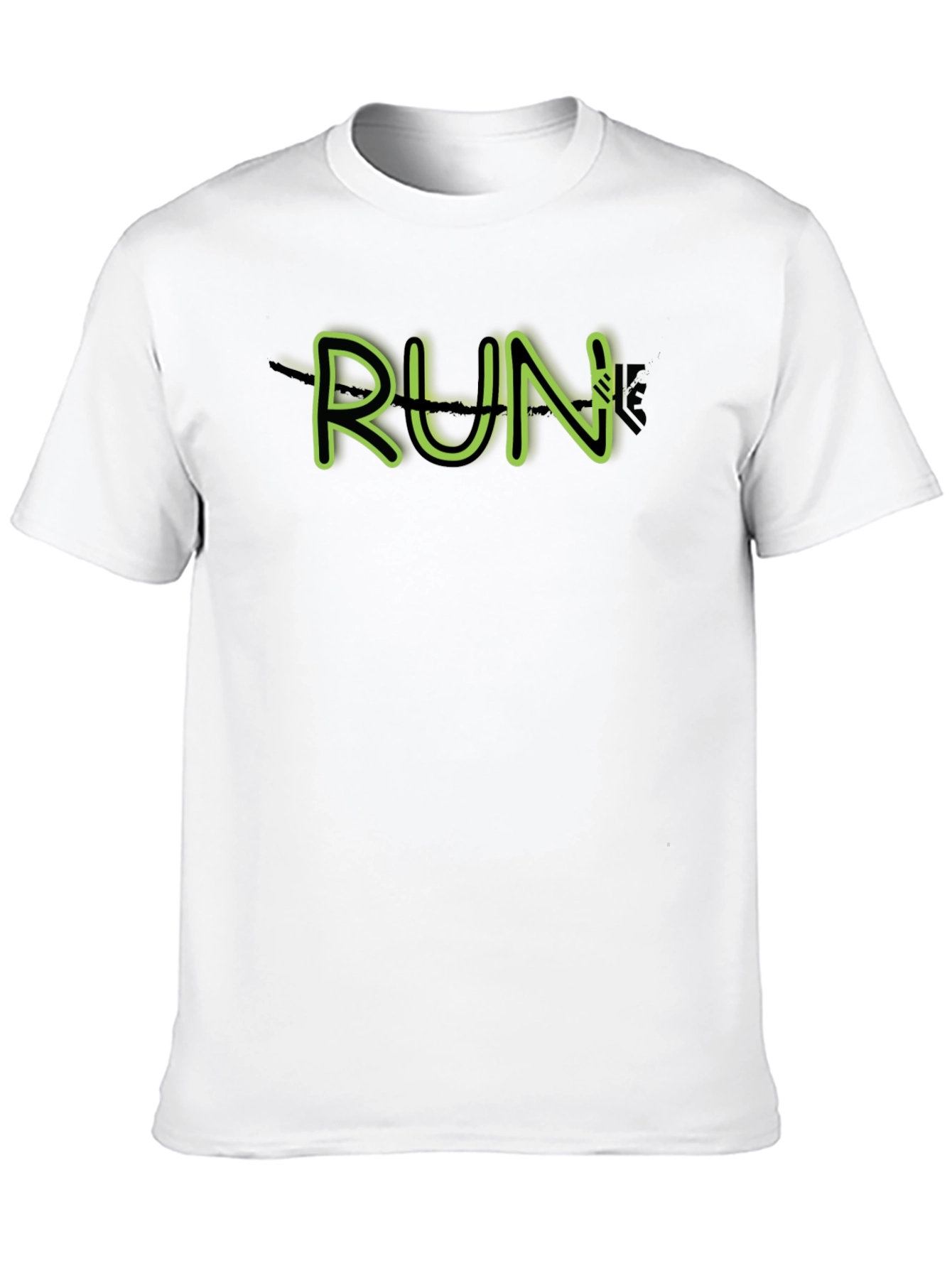 Black RUN T-Shirt - Athletic Style