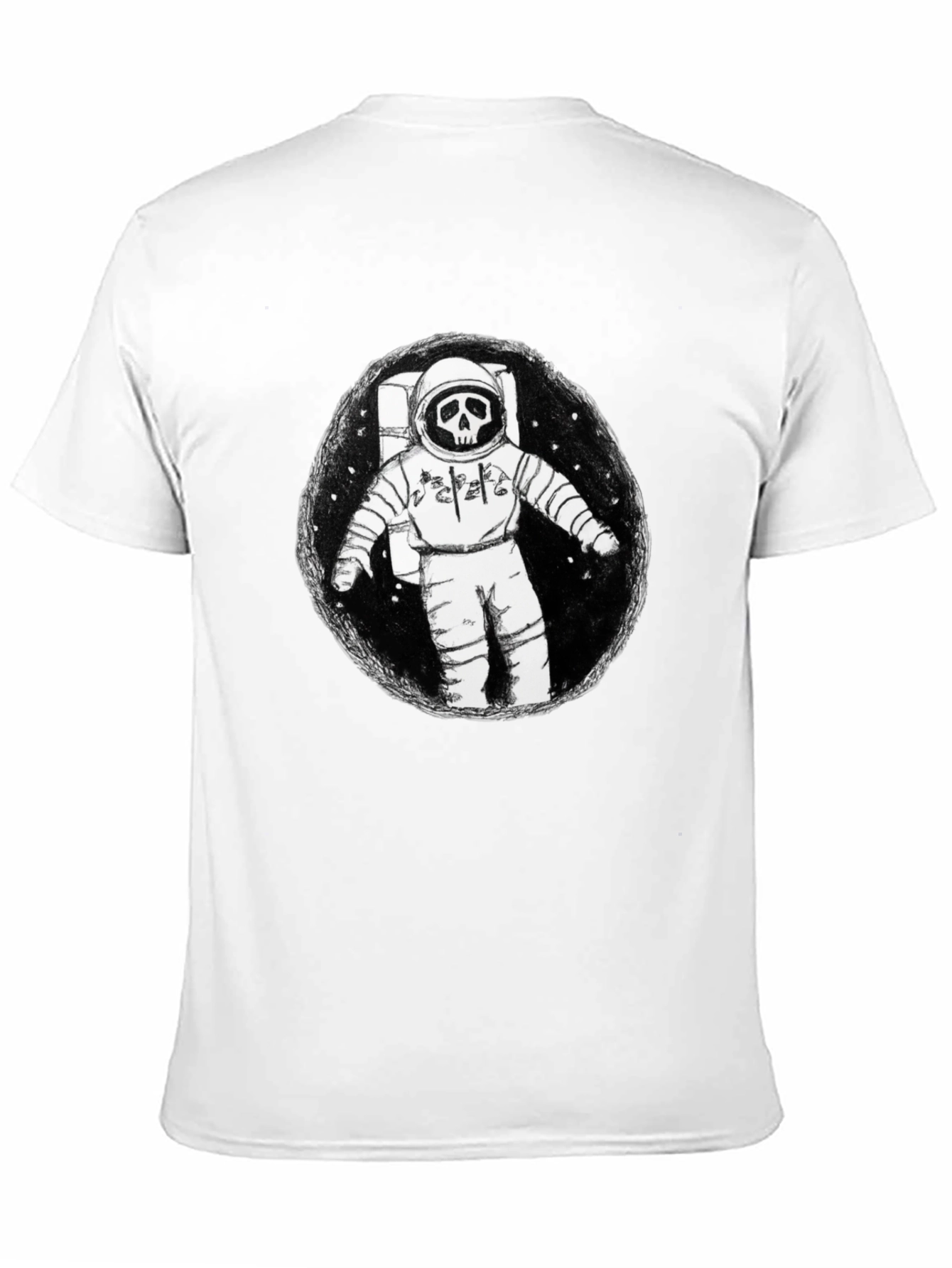 Grim Astronaut Graphic T-Shirt