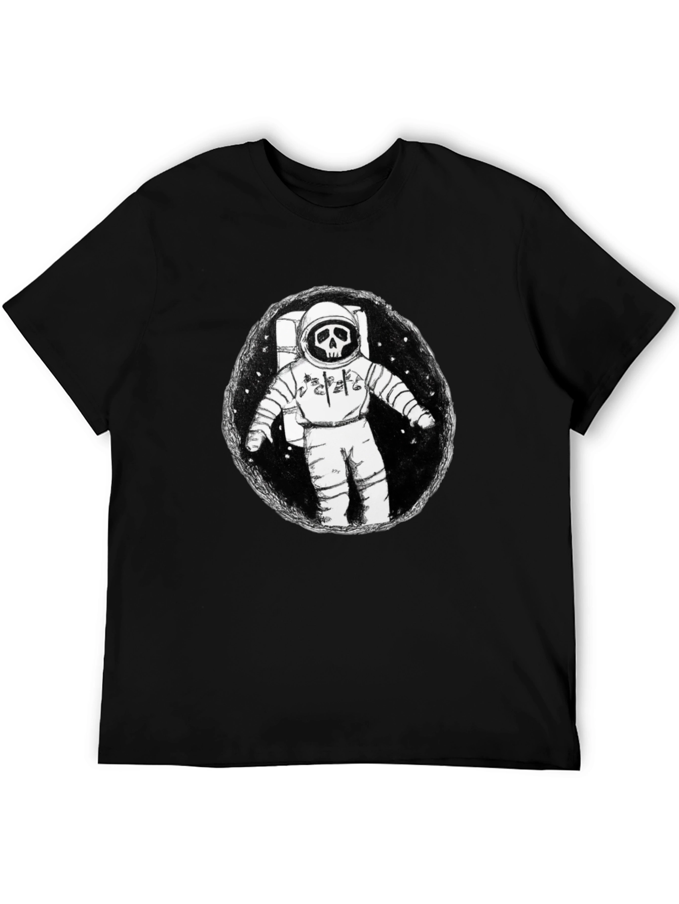 Grim Astronaut Graphic T-Shirt