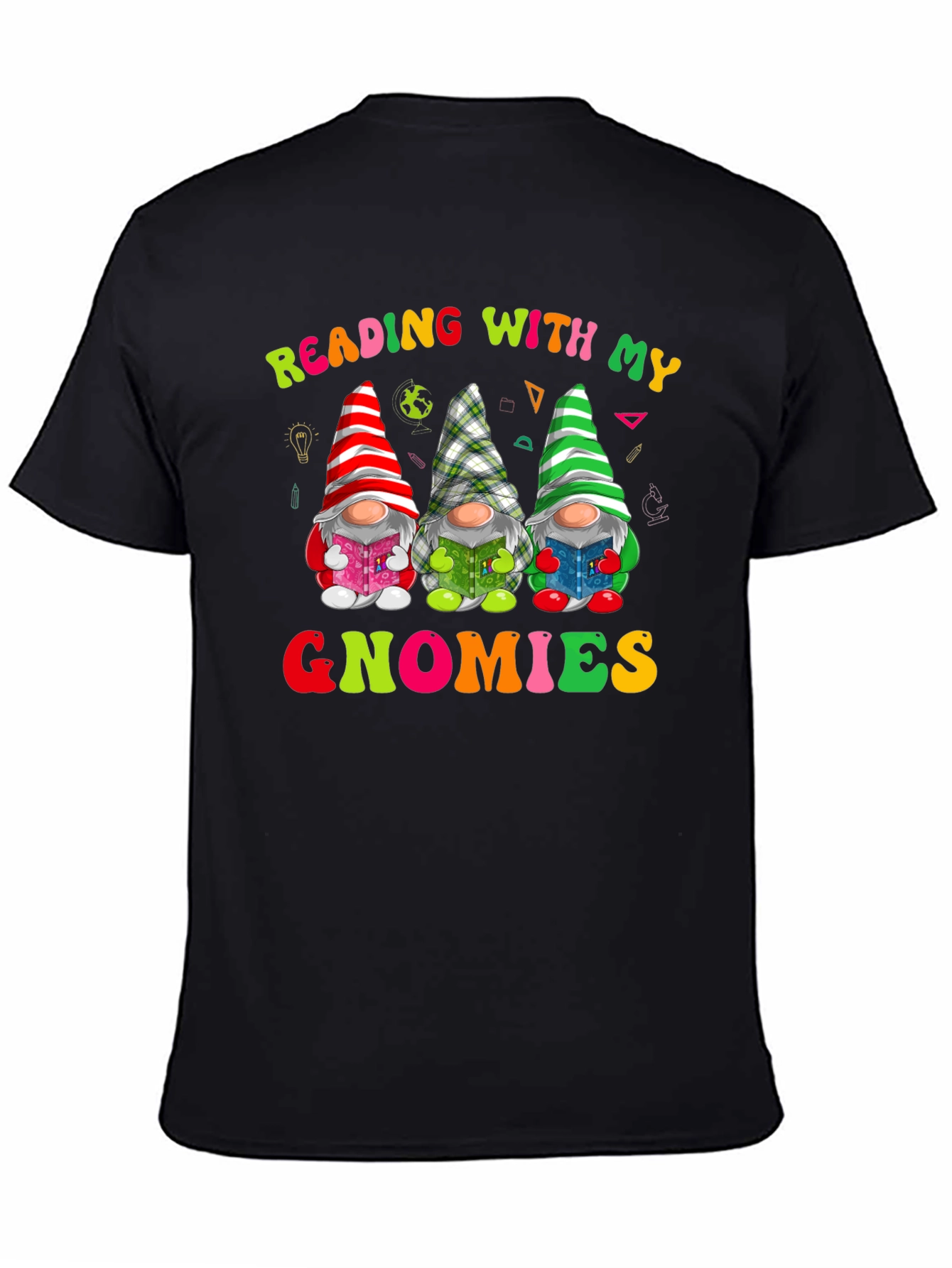 Reading With My Gnomies Shirt - Fun Teacher Tee
