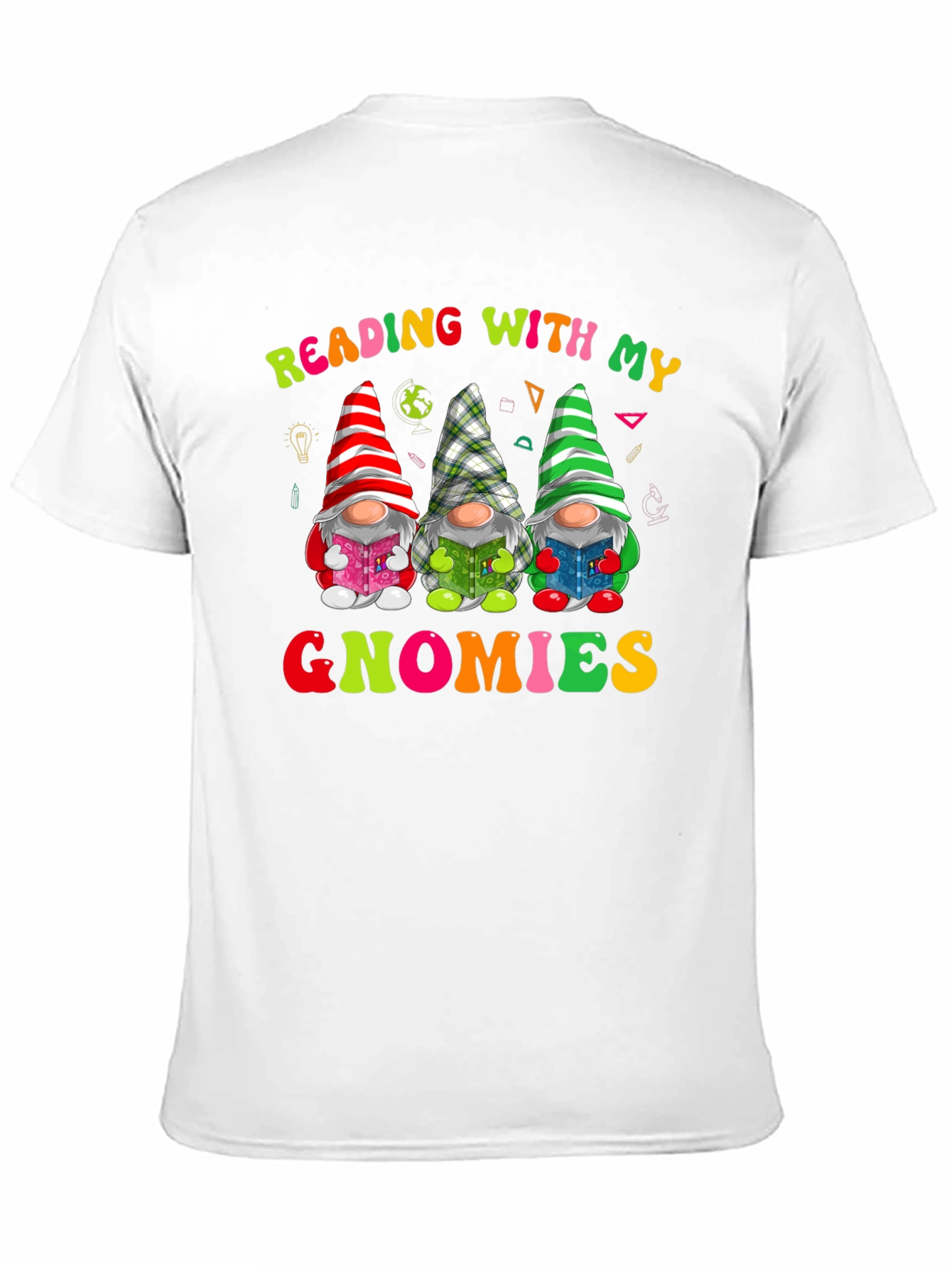 Reading With My Gnomies Shirt - Fun Teacher Tee
