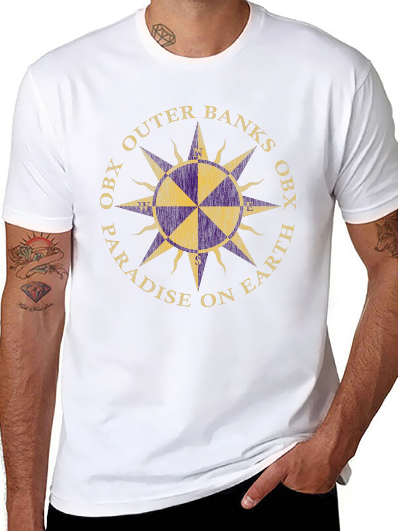Outer Banks Paradise Compass Graphic Tee