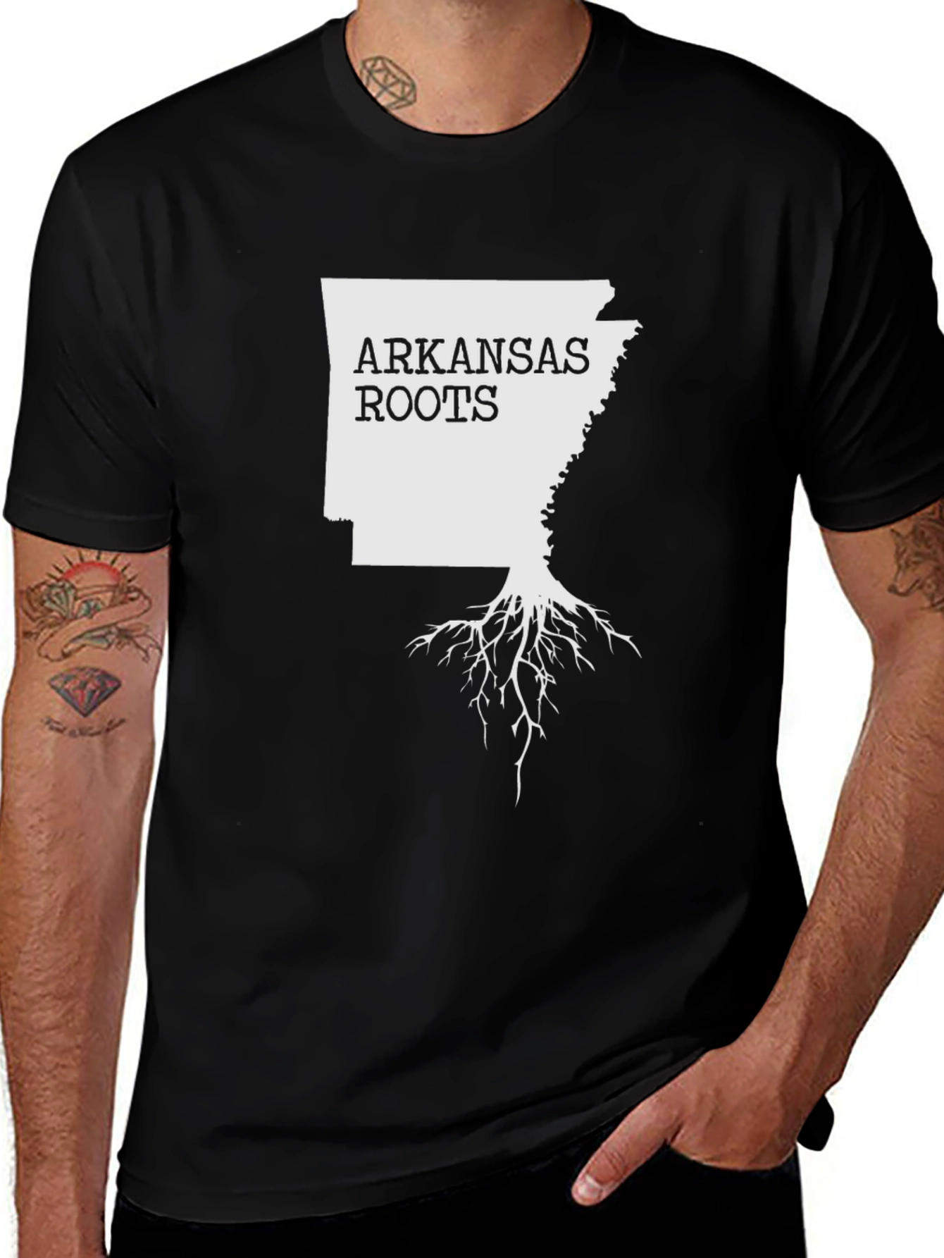 Arkansas Roots Graphic Tee - Black