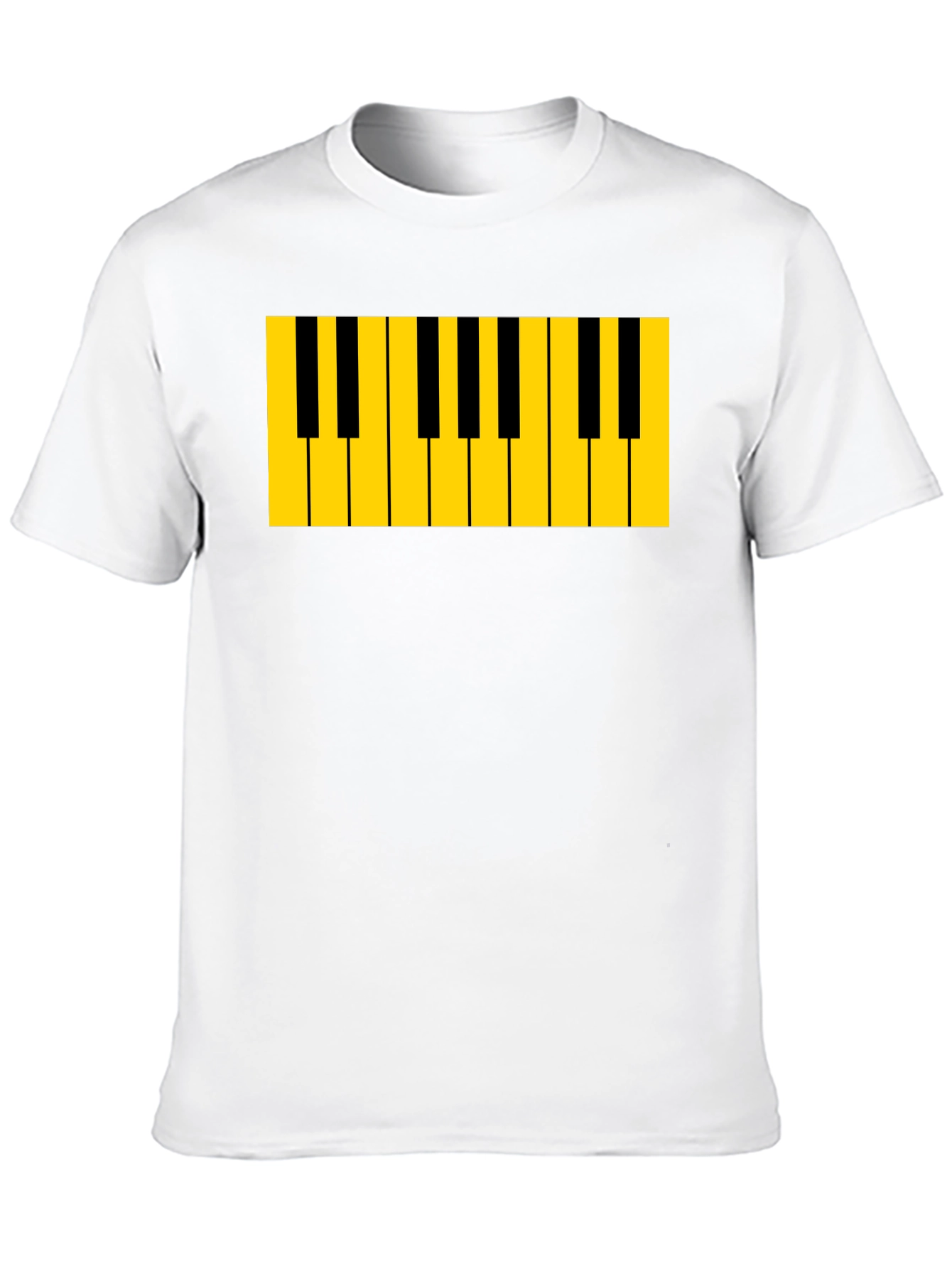 Piano Keys Graphic Tee - Musicians Black T-Shirt