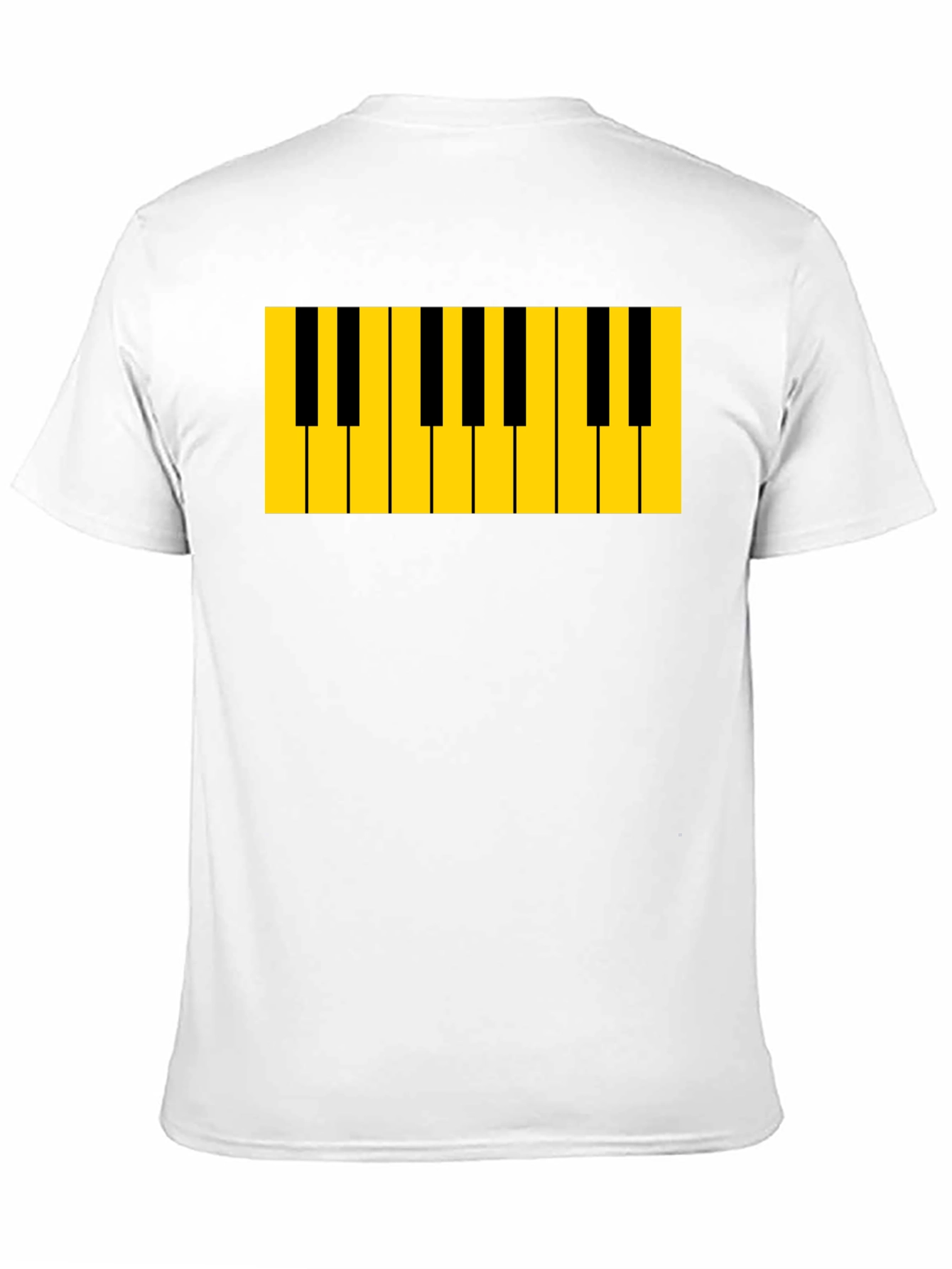 Piano Keys Graphic Tee - Musicians Black T-Shirt
