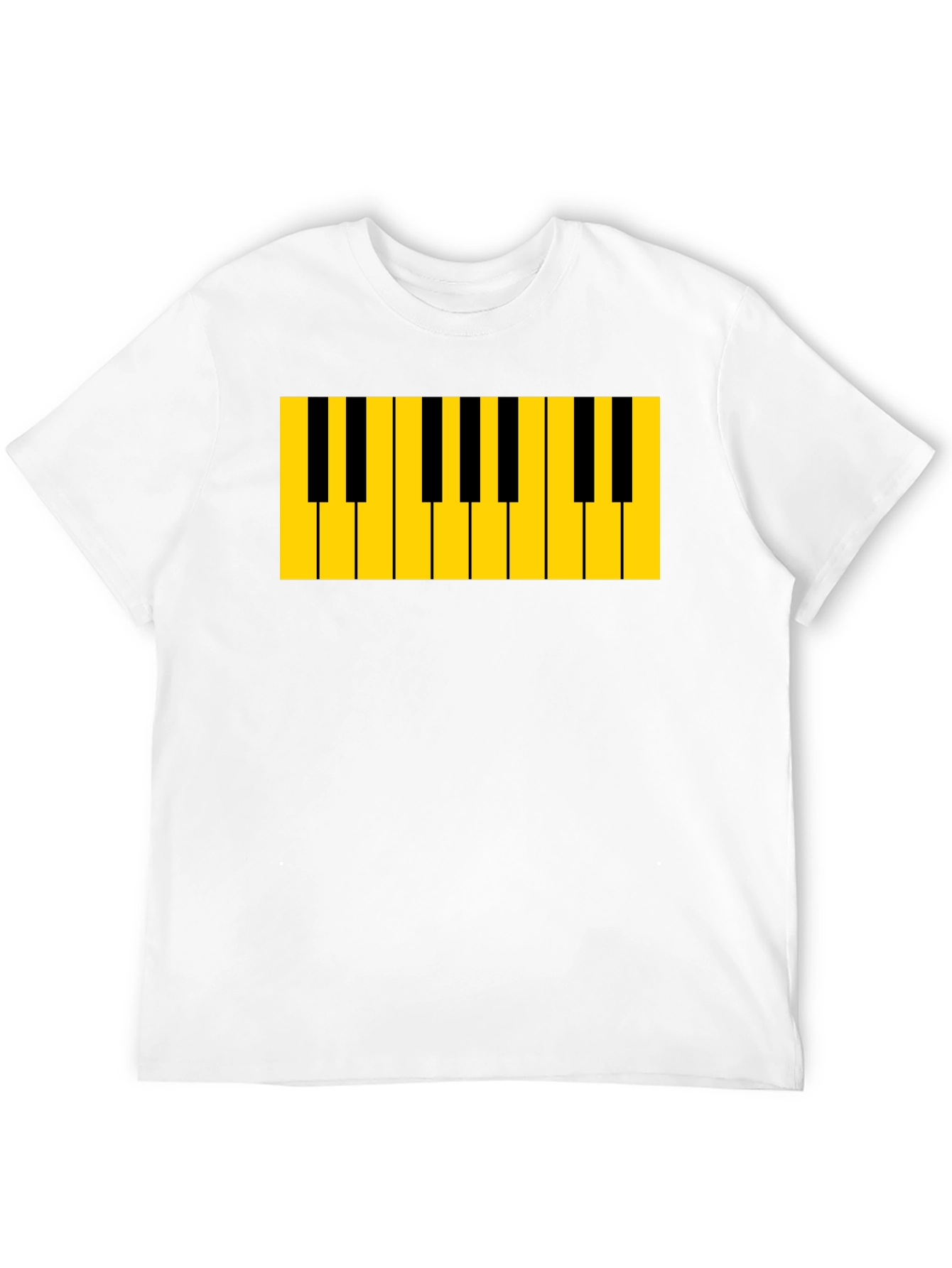Piano Keys Graphic Tee - Musicians Black T-Shirt