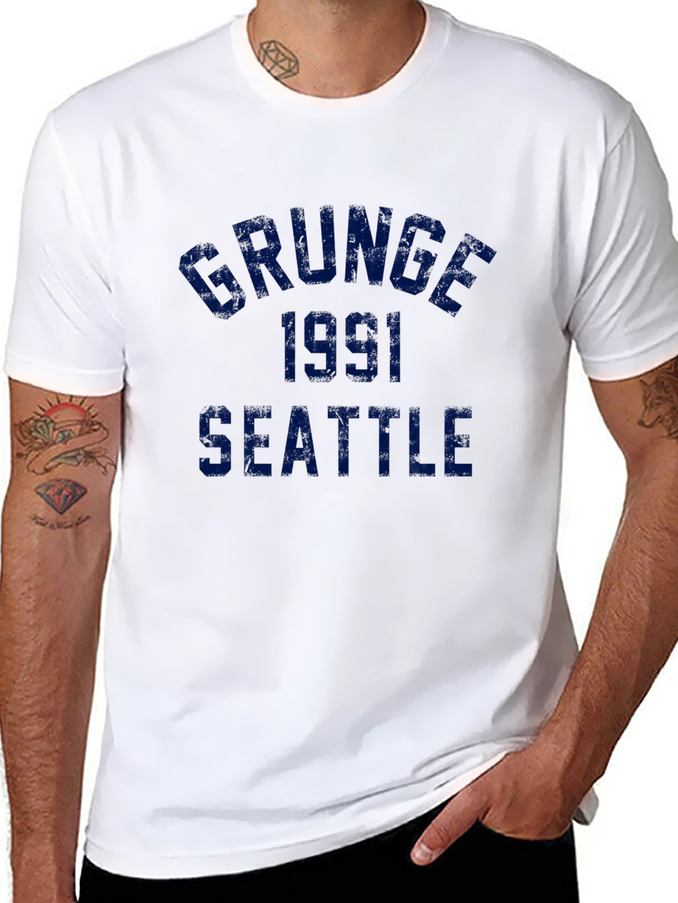 Grunge 1991 Seattle Graphic T-Shirt